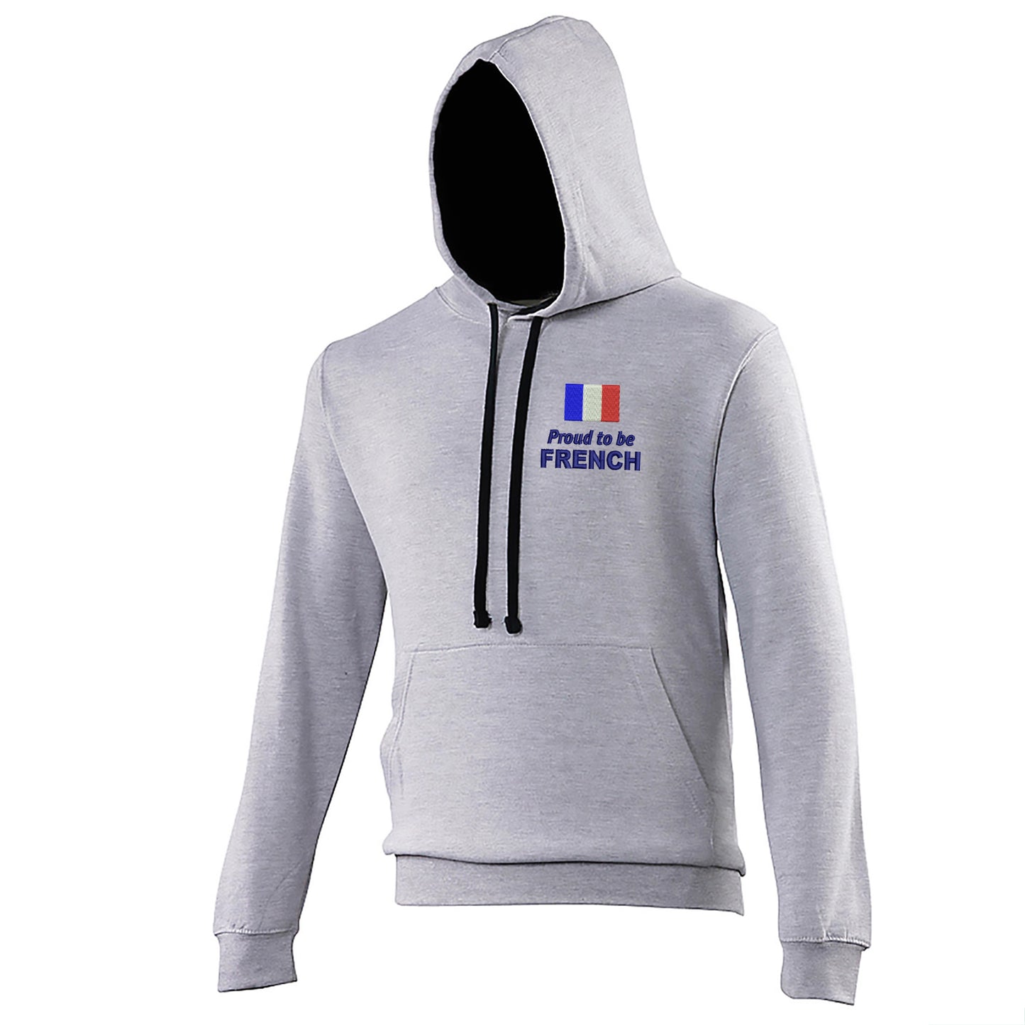 Proud to be French Embroidered Contrast Hoodie
