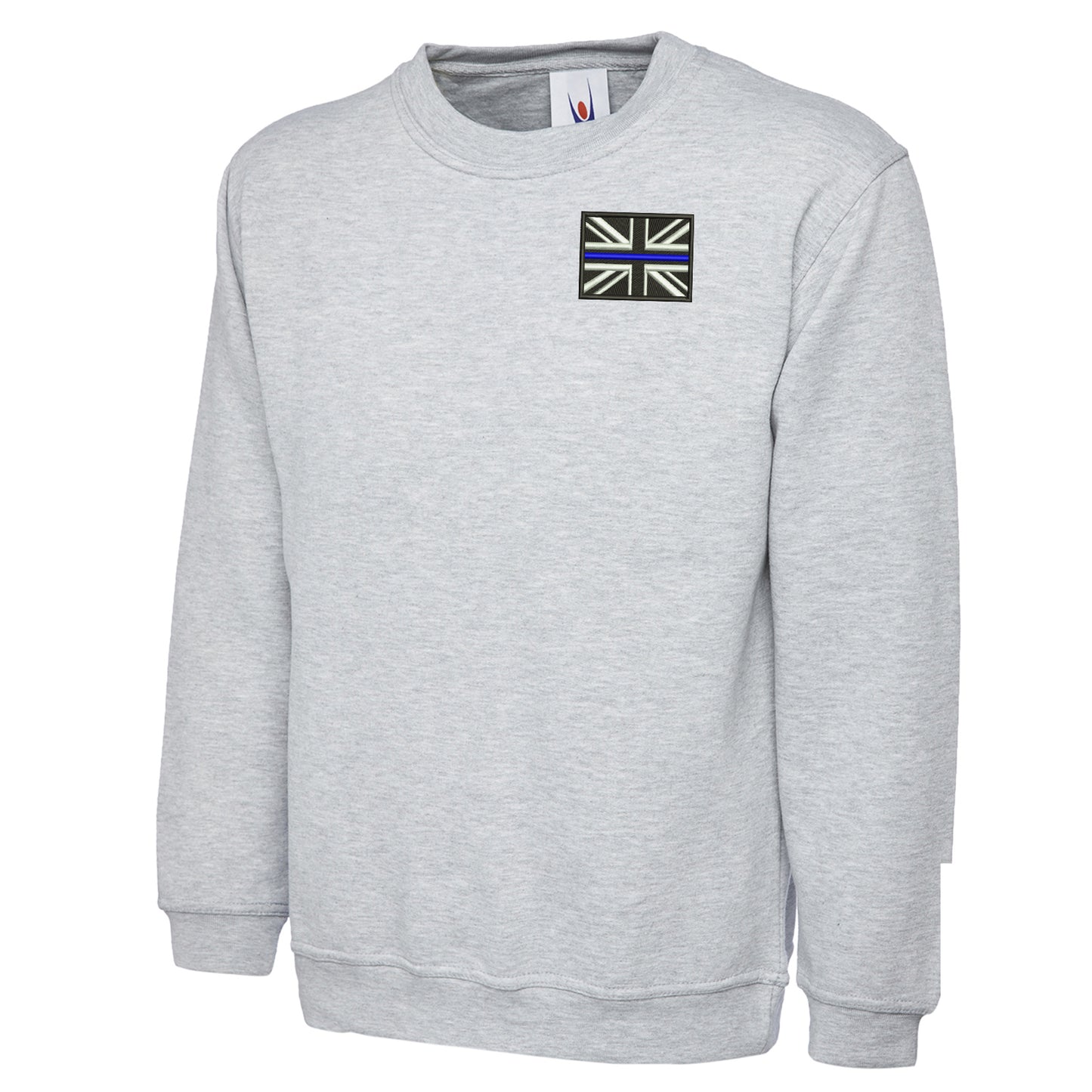 Thin Blue Line Union Jack Embroidered Classic Sweatshirt