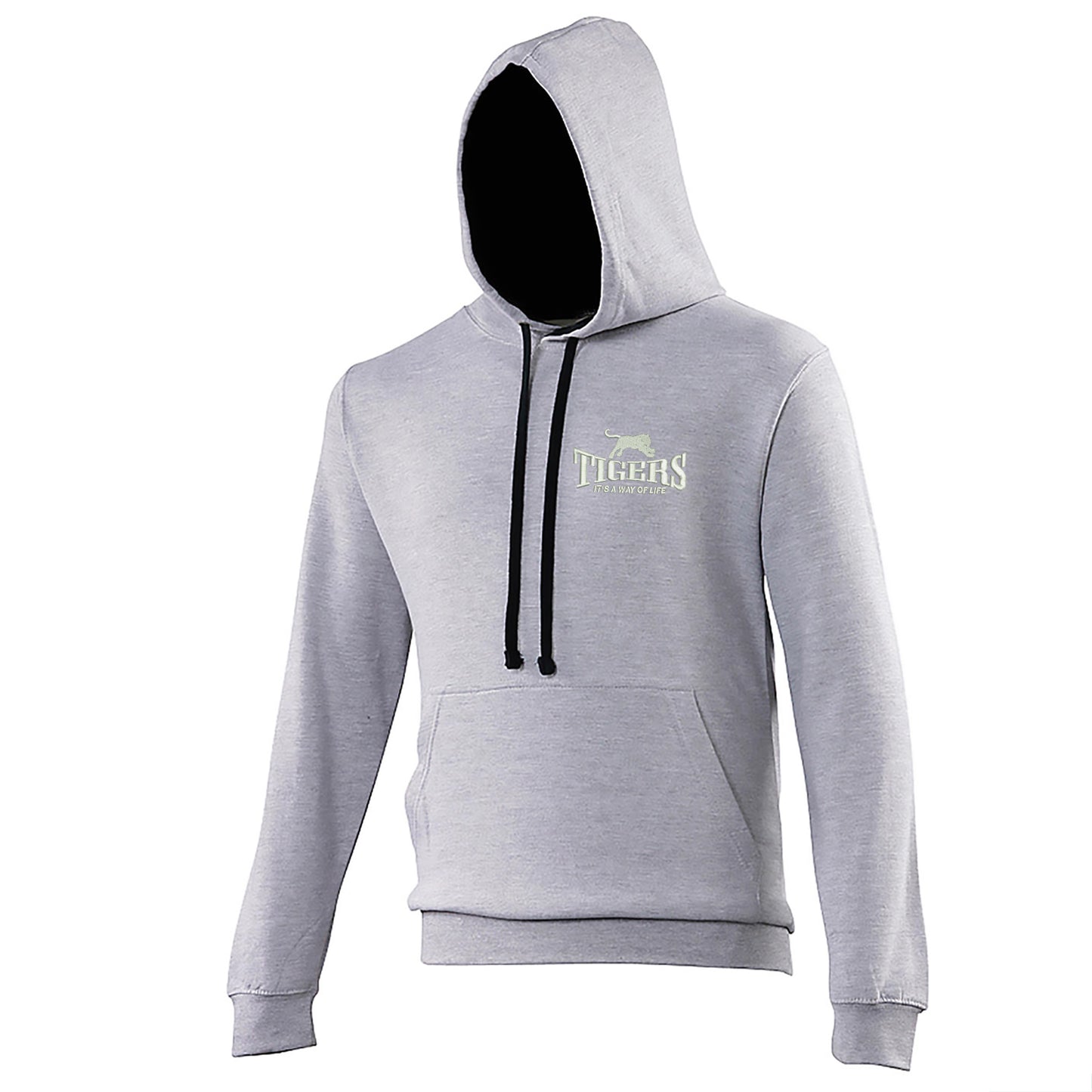 Tigers It's a Way of Life Embroidered Contrast Hoodie