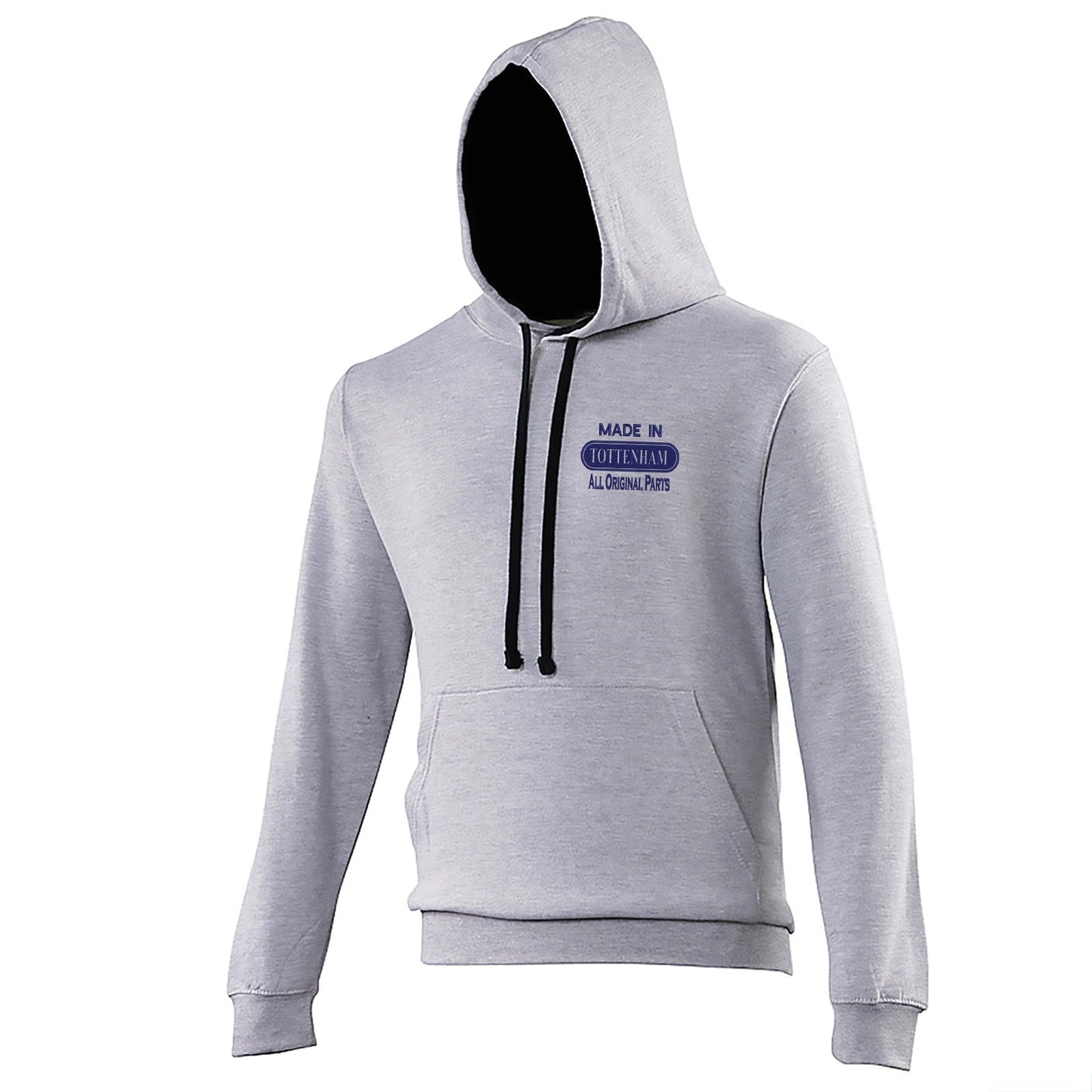 Made in Tottenham All Original Parts Embroidered Contrast Hoodie
