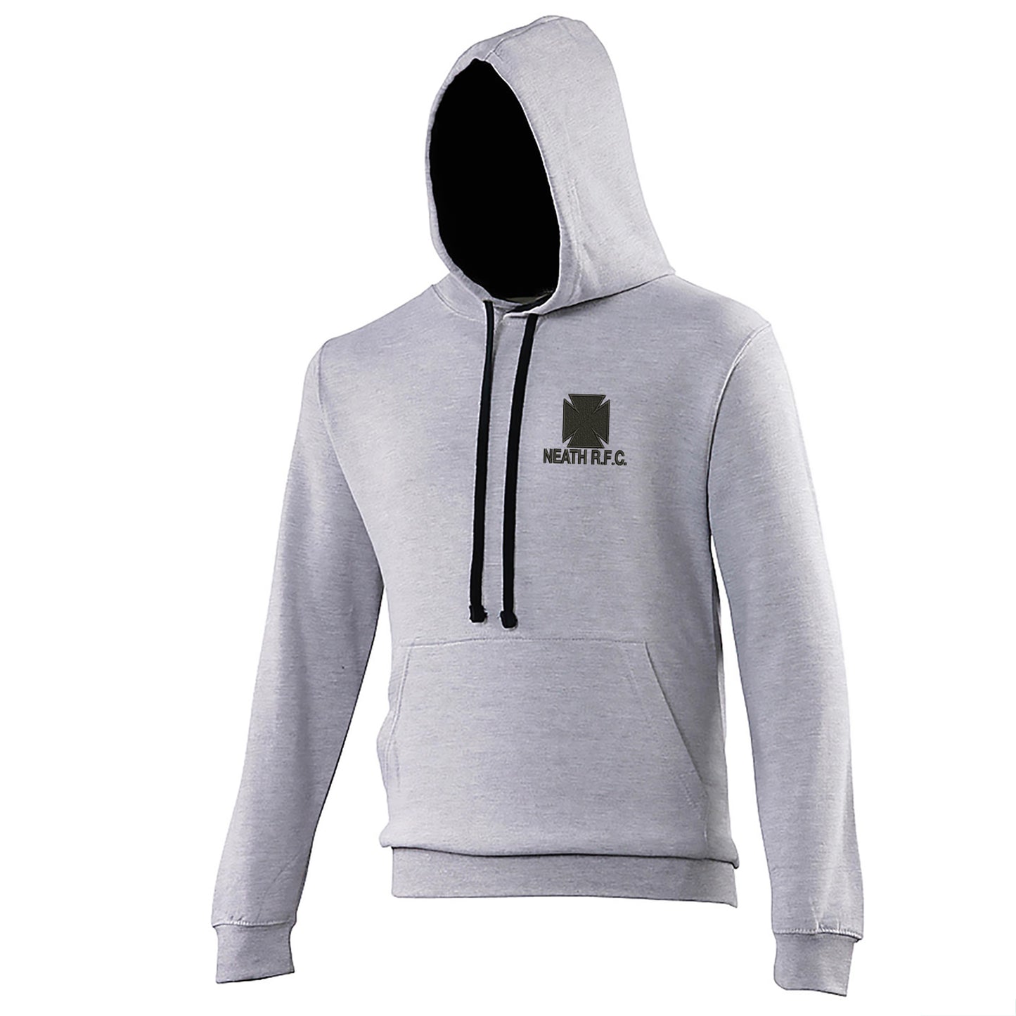 Retro Neath RFC Embroidered Contrast Hoodie