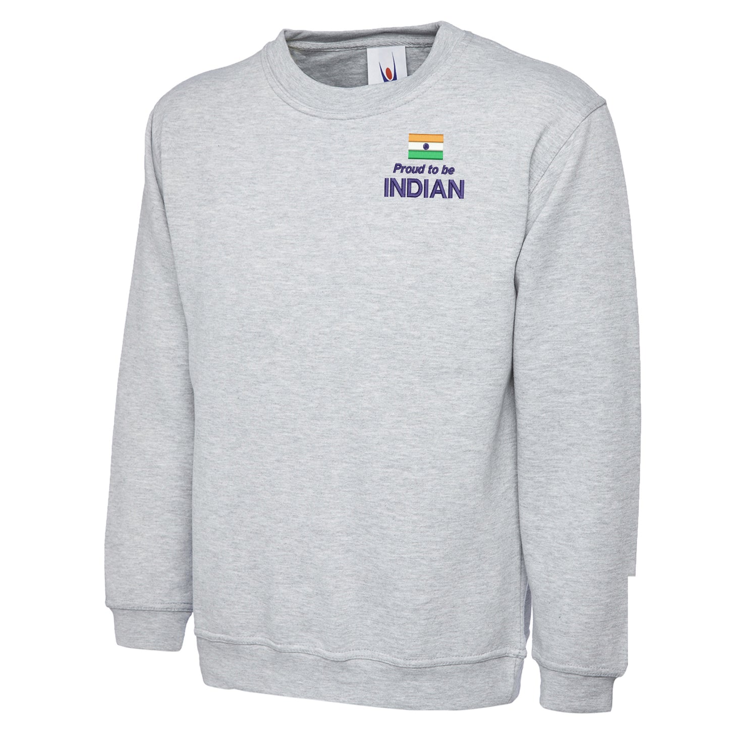 Proud to be Indian Embroidered Classic Sweatshirt