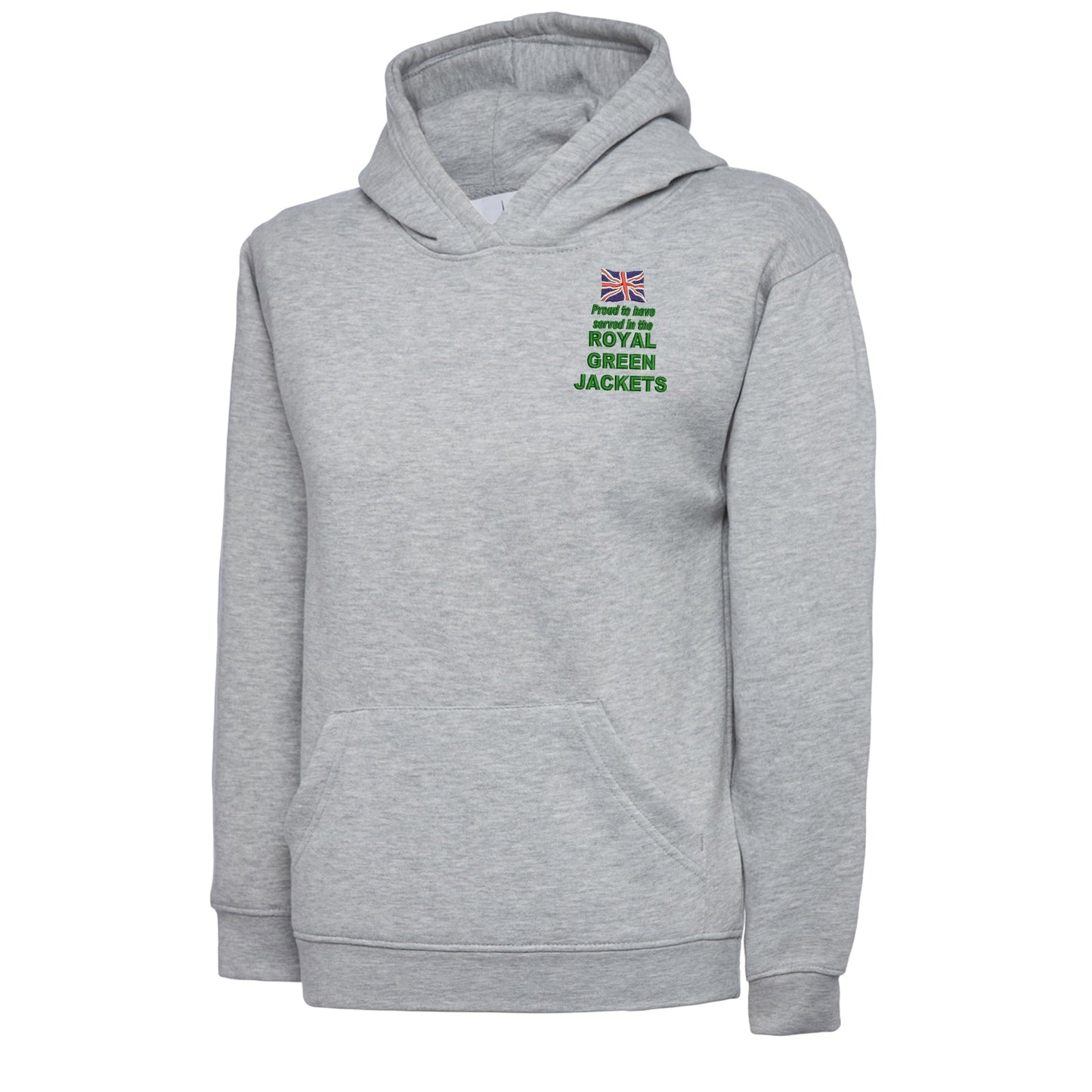 Proud to Have Served in The Royal Green Jackets Embroidered Children's Hoodie