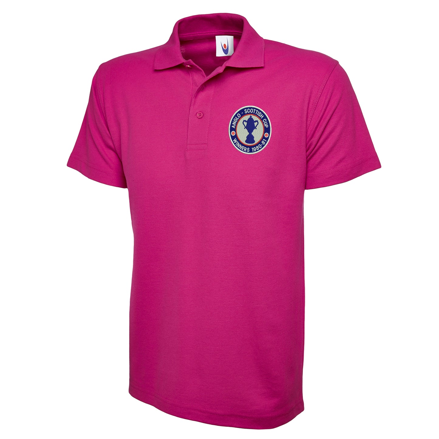 Retro Chesterfield Anglo-Scottish Cup Winners 1981 Embroidered Classic Polo Shirt