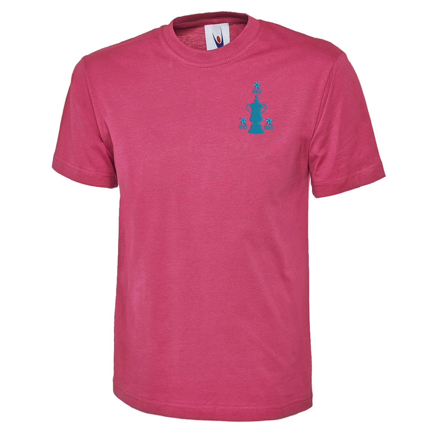 Retro West Ham Three Time Cup Winners Embroidered Classic T-Shirt