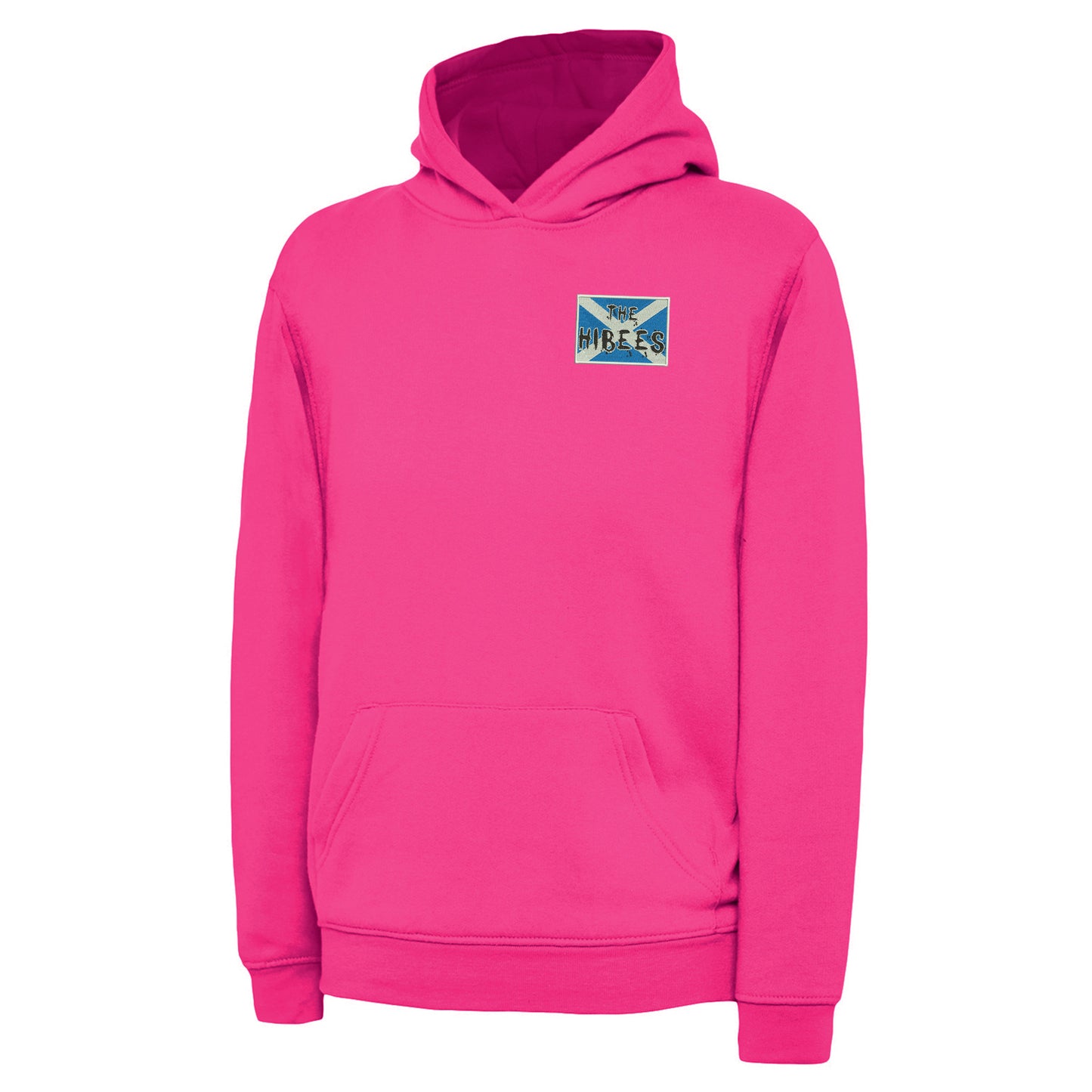 The Hibees Grunge Flag of Scotland Embroidered Children's Hoodie