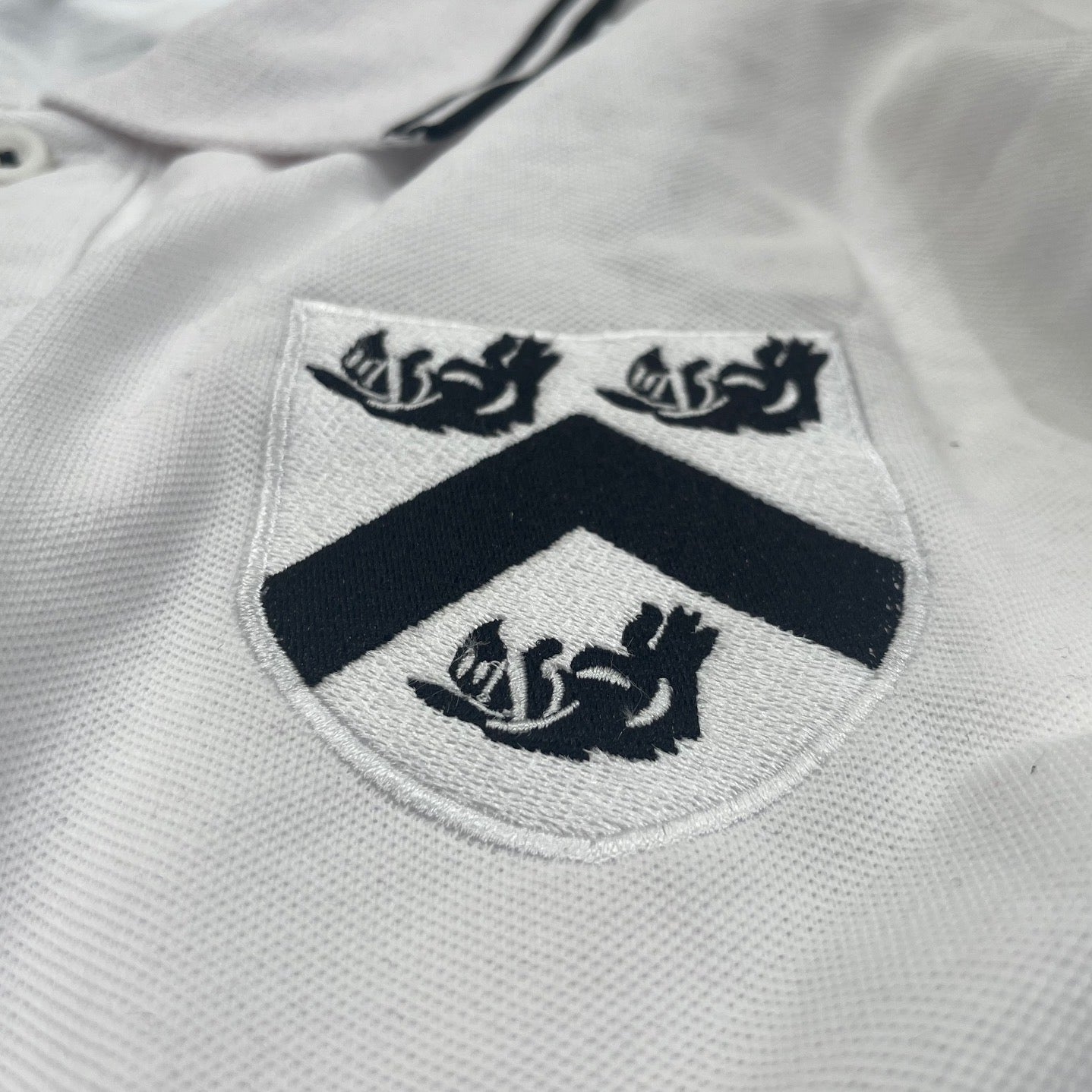 Retro Grimsby 1884 Embroidered Tipped Polo Shirt