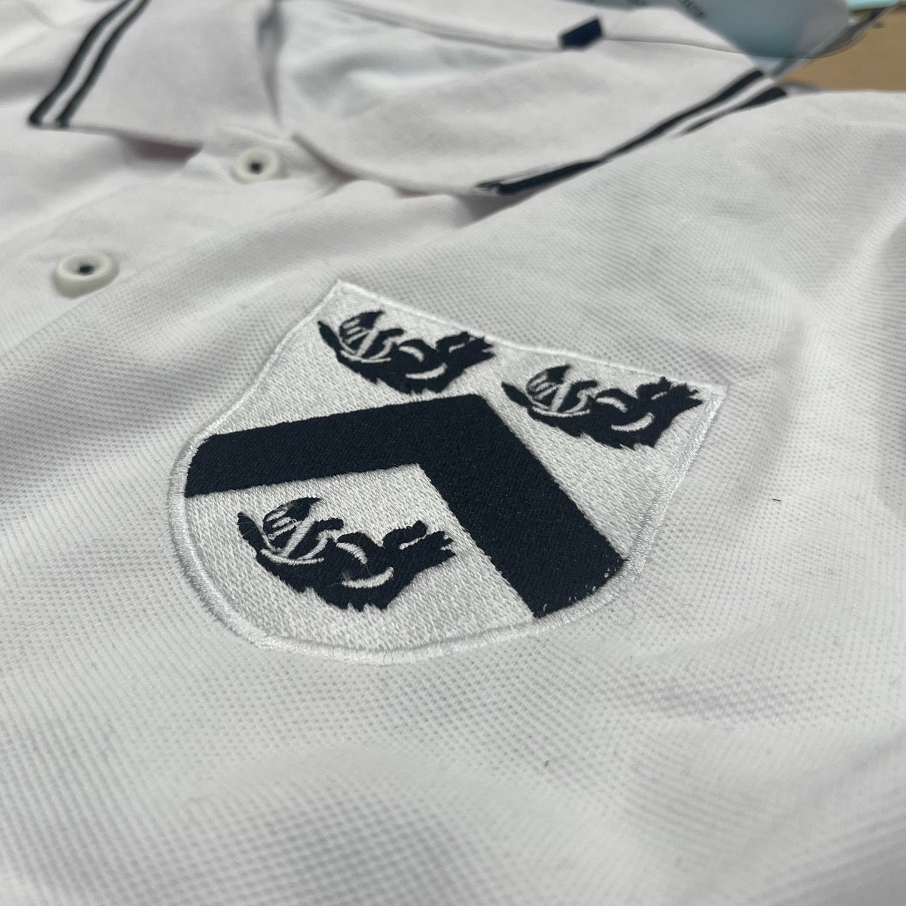 Retro Grimsby 1884 Embroidered Tipped Polo Shirt