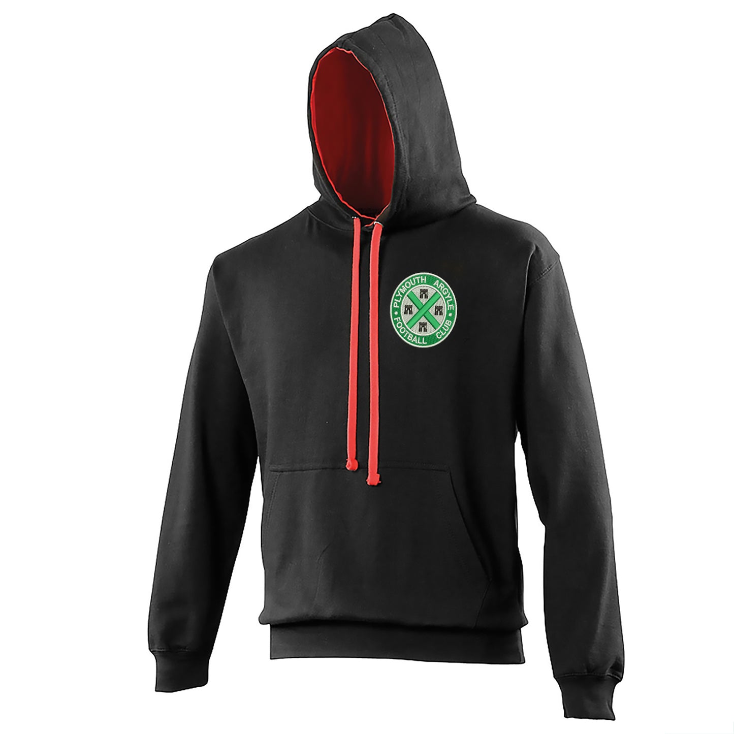 Retro Plymouth 1911 Embroidered Contrast Hoodie