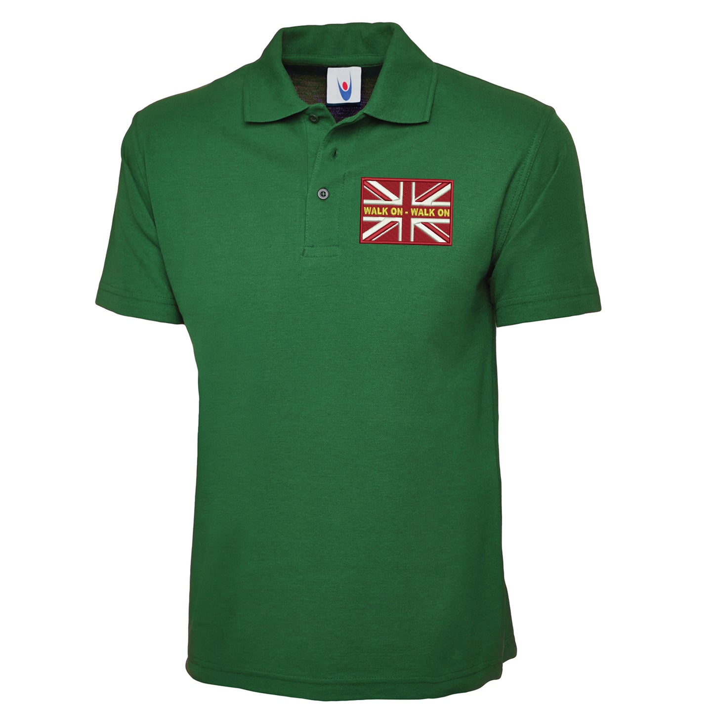 Walk On Walk On Coloured Union Jack Polo Shirt