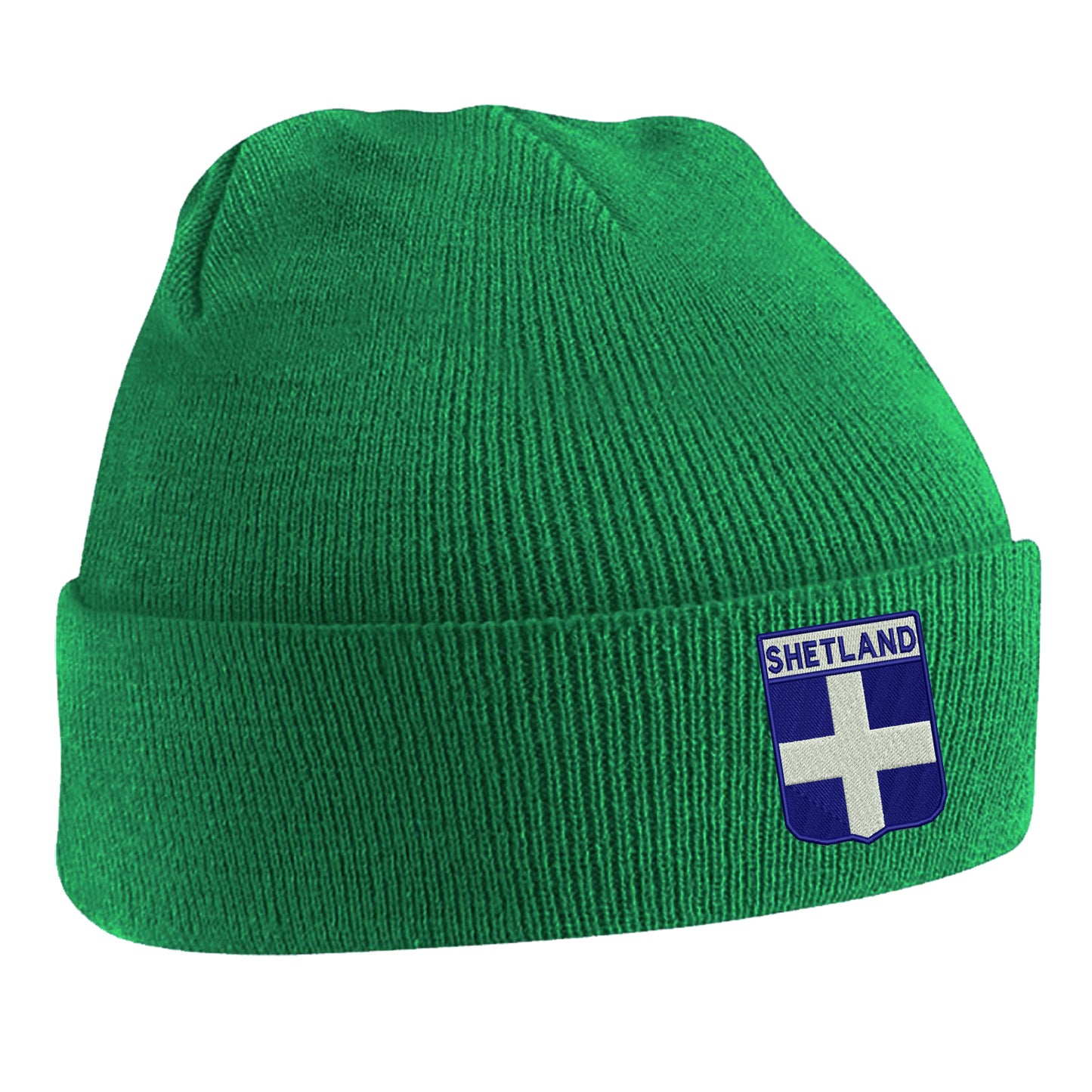 Shetland Flag of Scotland Shield Beanie Hat
