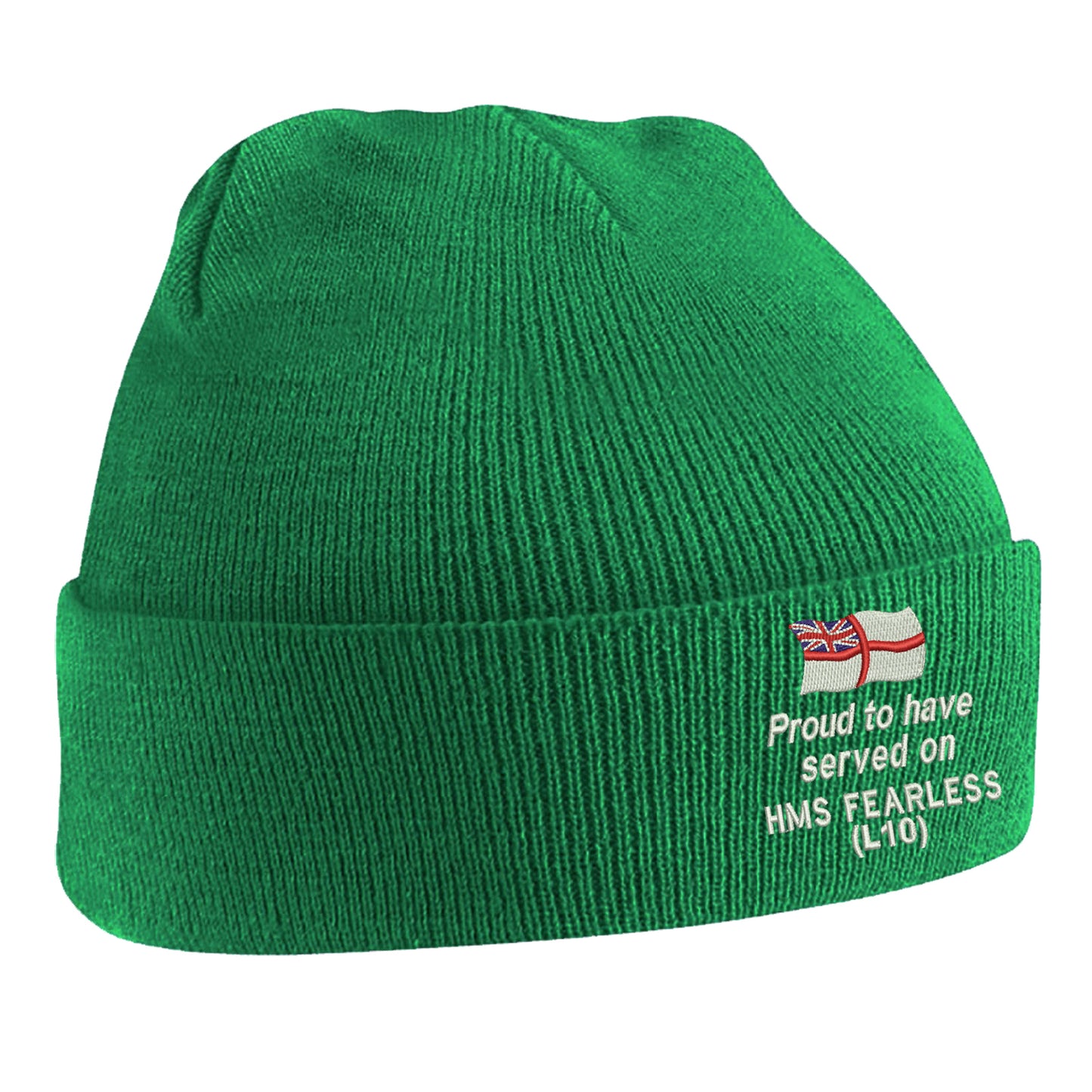 Proud to Have Served on HMS Fearless (L10) Beanie Hat