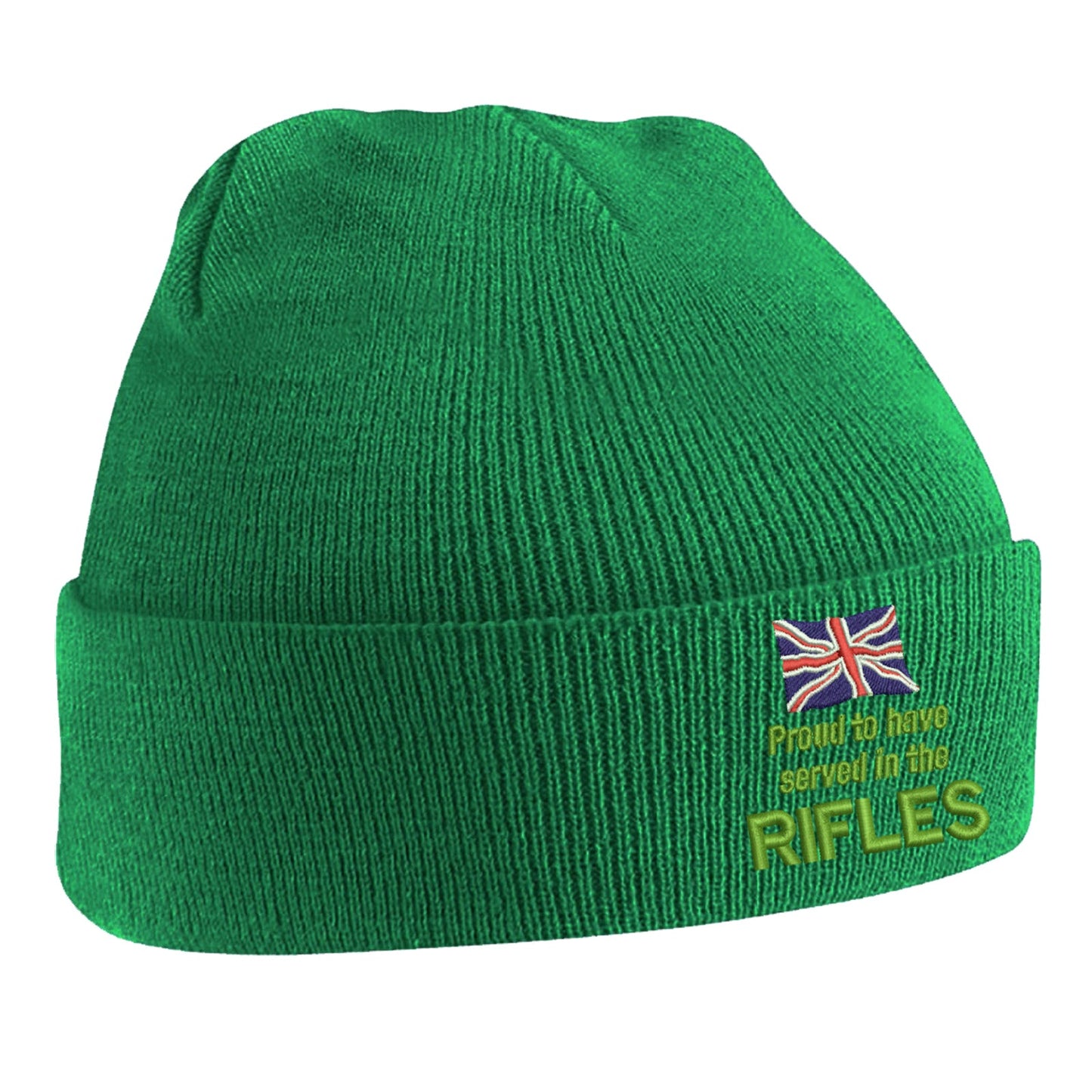 Proud to Have Served in The Rifles Beanie Hat