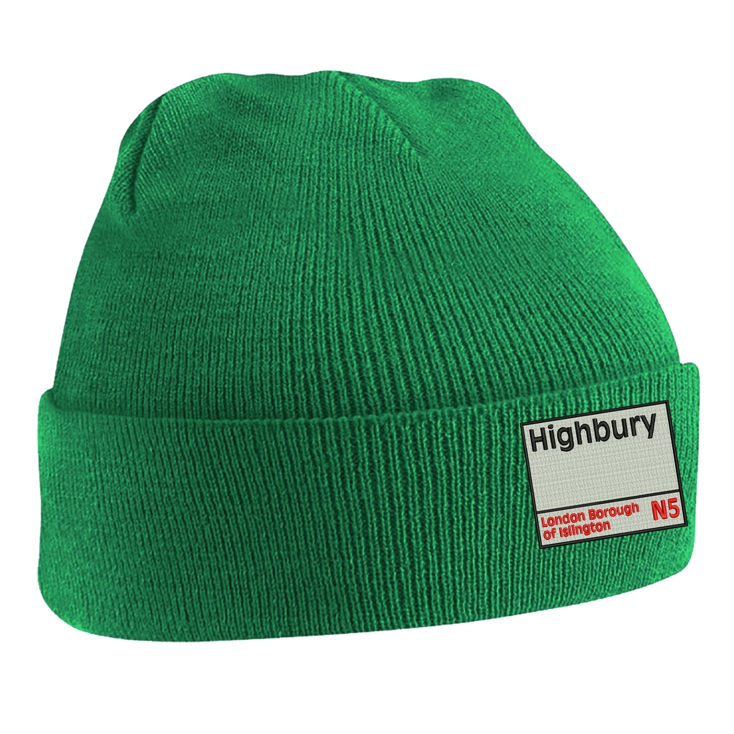 Retro Highbury N5 Embroidered Beanie Hat