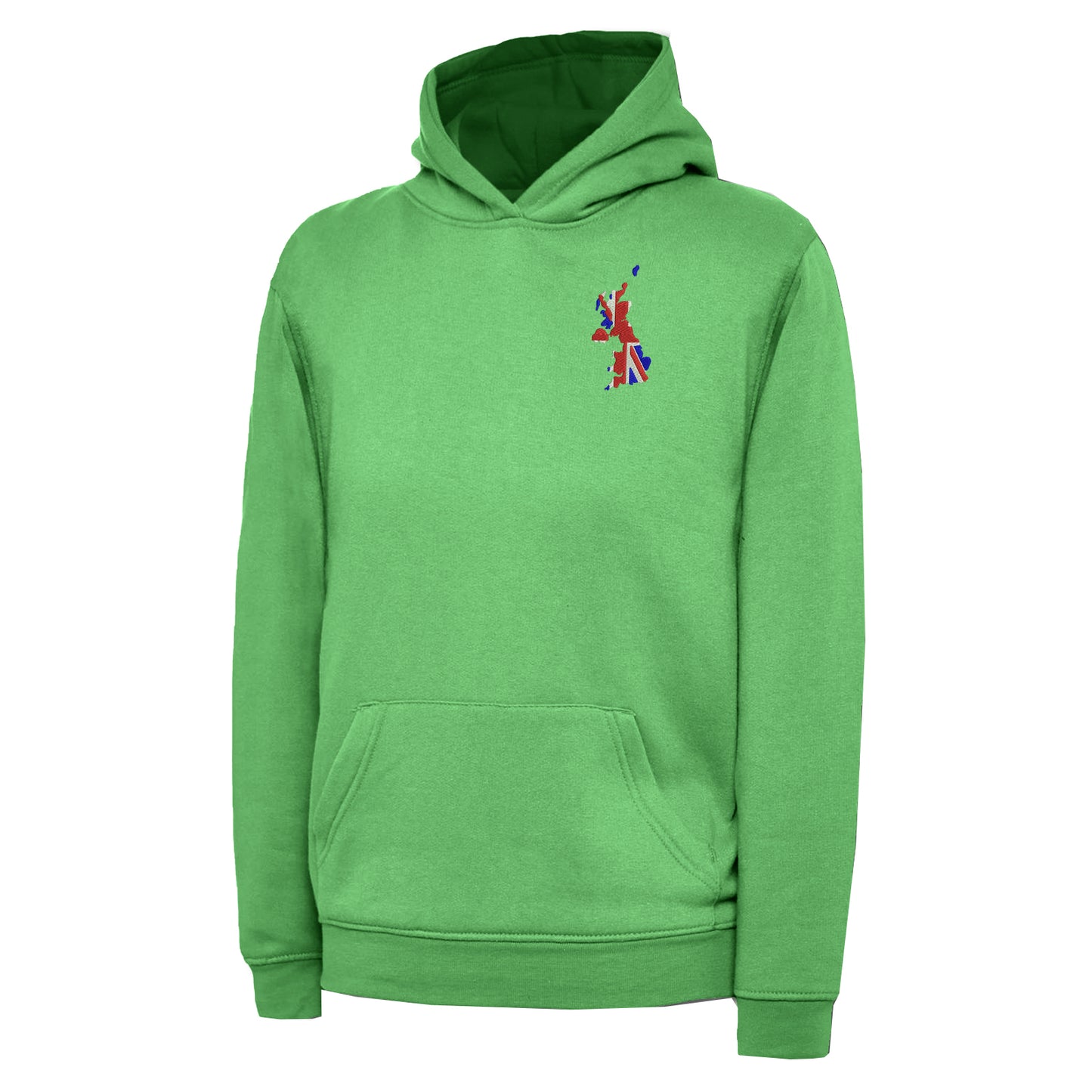 United Kingdom Flag Map Embroidered Children's Hoodie