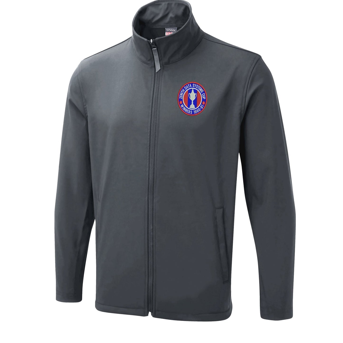 Retro Crystal Palace Zenith Data Systems Cup Winners 1991 Embroidered Lightweight Soft Shell Jacket