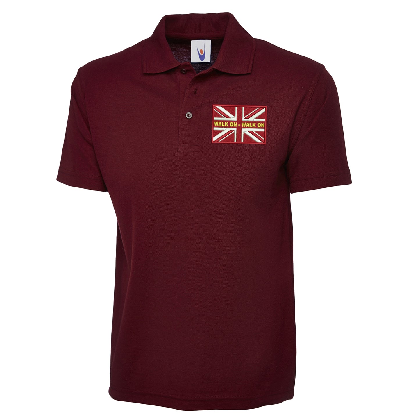 Walk On Walk On Coloured Union Jack Polo Shirt