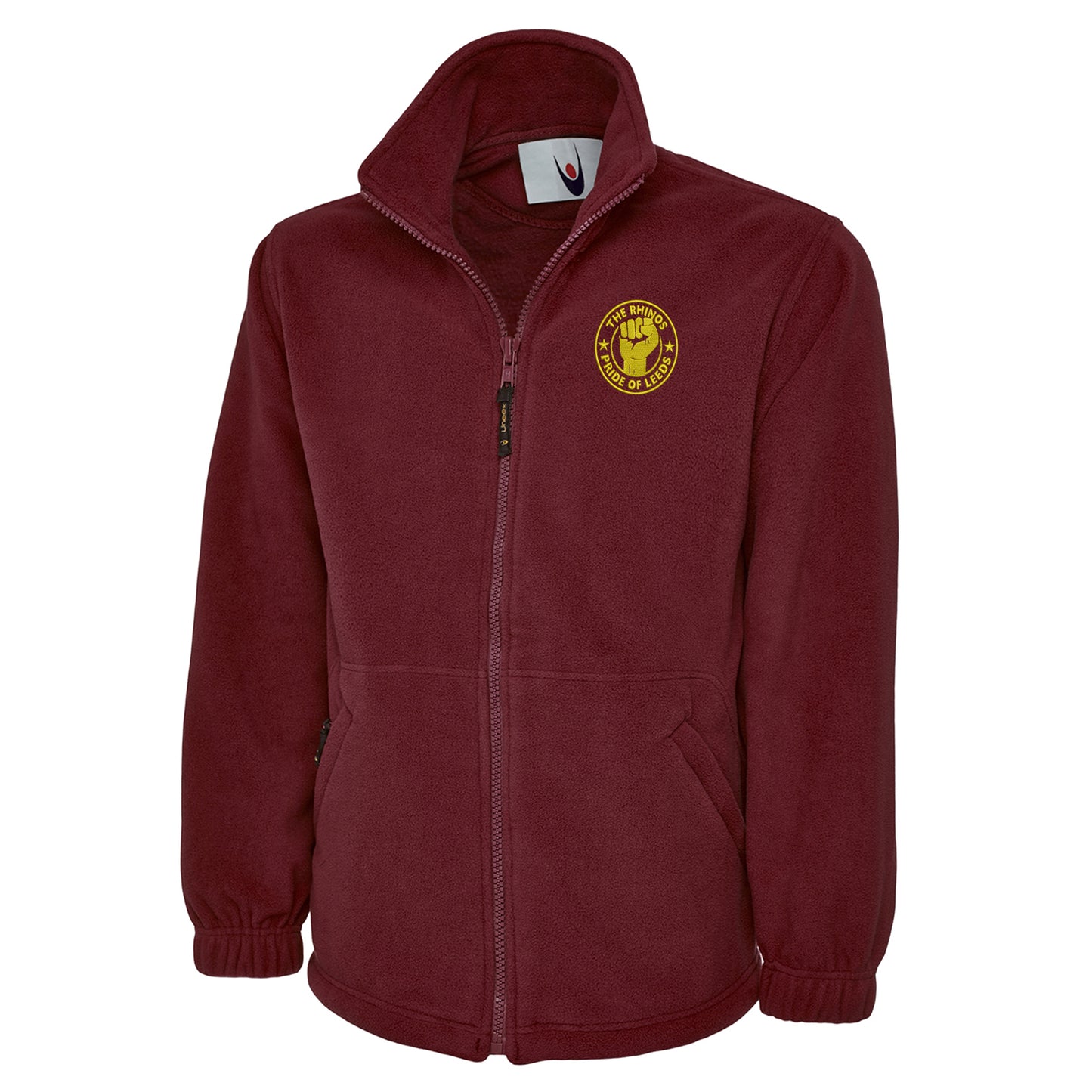 The Rhinos Pride of Leeds Embroidered Premium Fleece Jacket