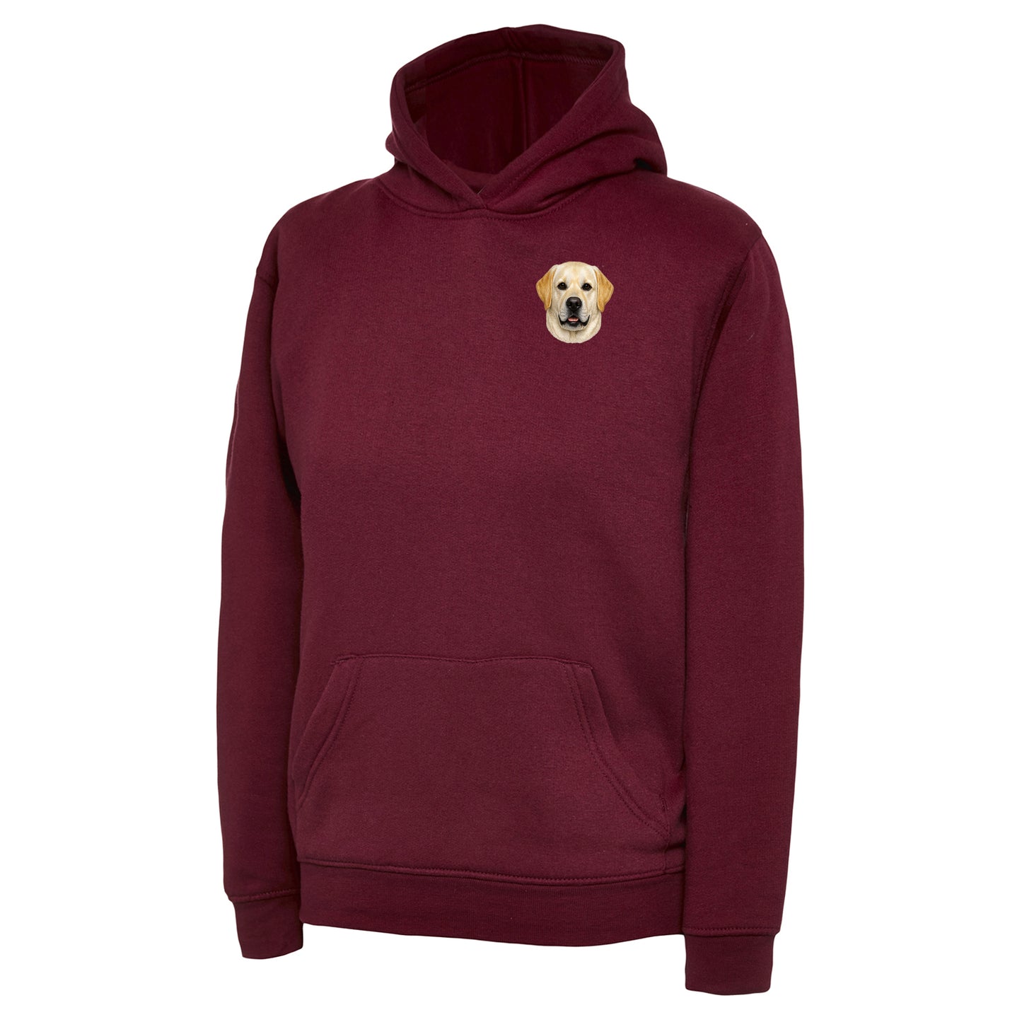 Children's Yellow Labrador Dog Face Hoodie