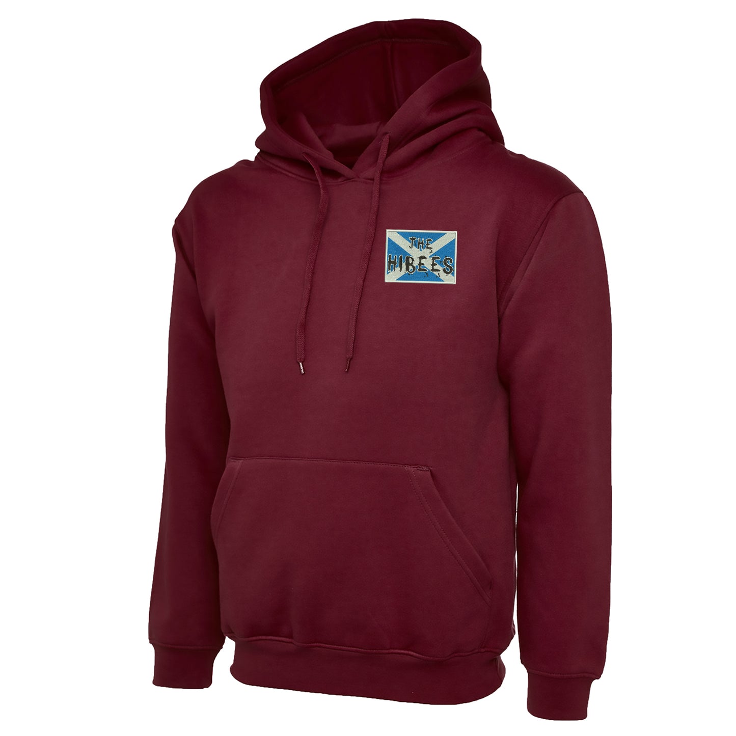 The Hibees Grunge Flag of Scotland Embroidered Hoodie