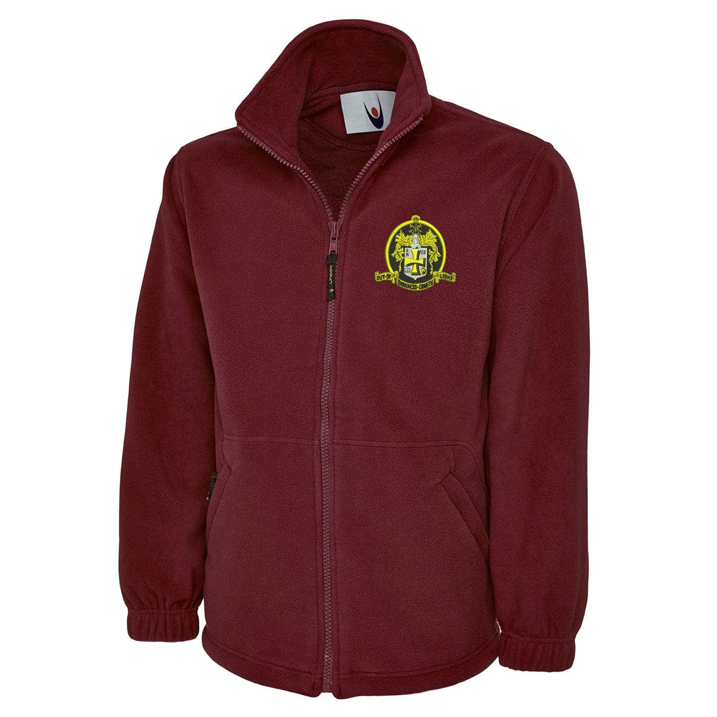 Retro Wolves 1947 Embroidered Premium Fleece Jacket