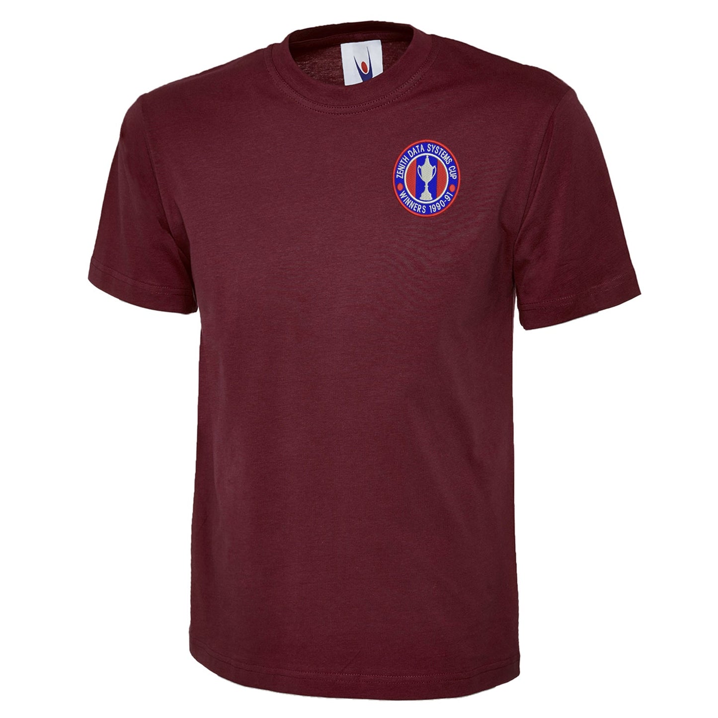 Retro Crystal Palace Zenith Data Systems Cup Winners 1991 Embroidered Classic T-Shirt
