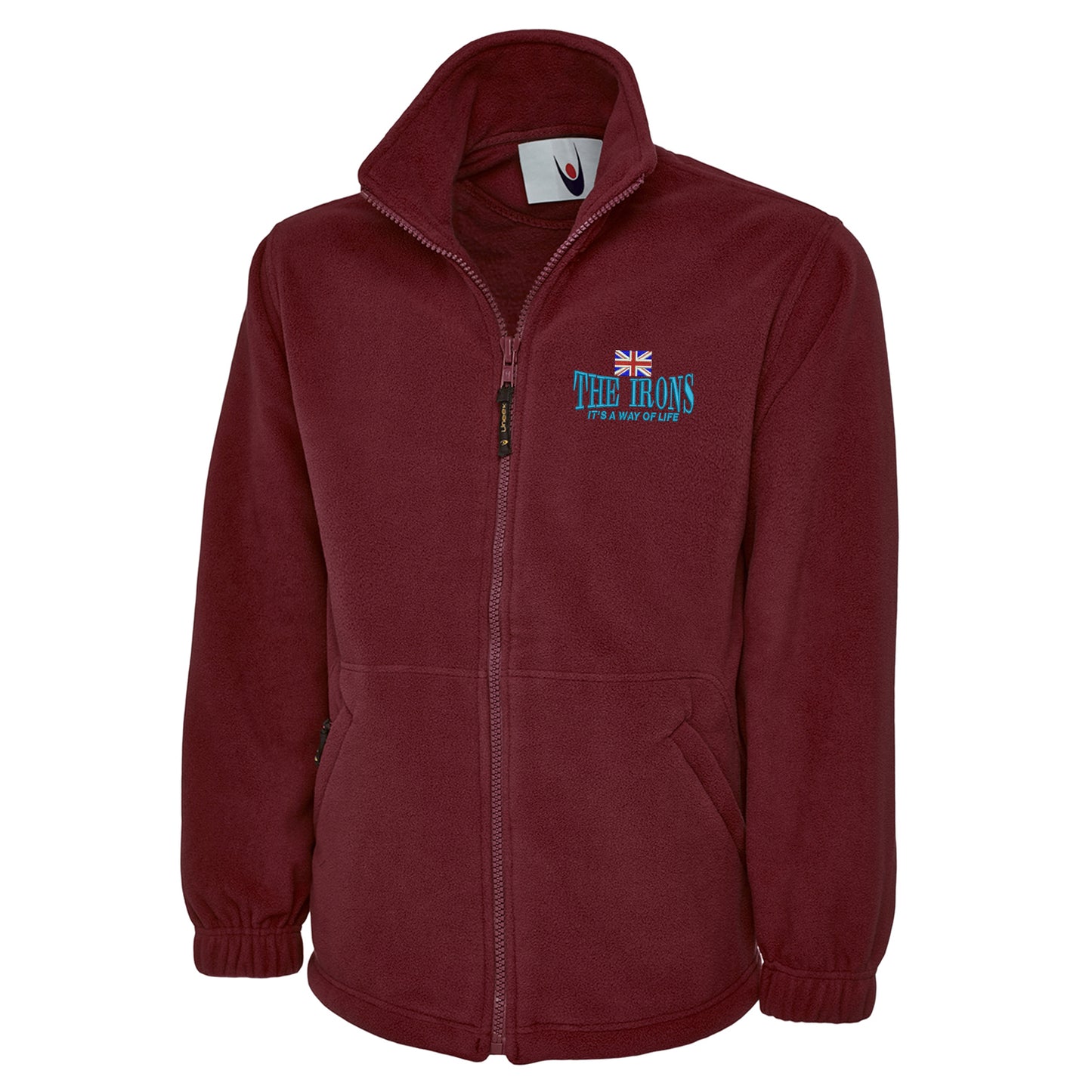 The Irons It's Way of Life Union Jack Embroidered Premium Fleece Jacket