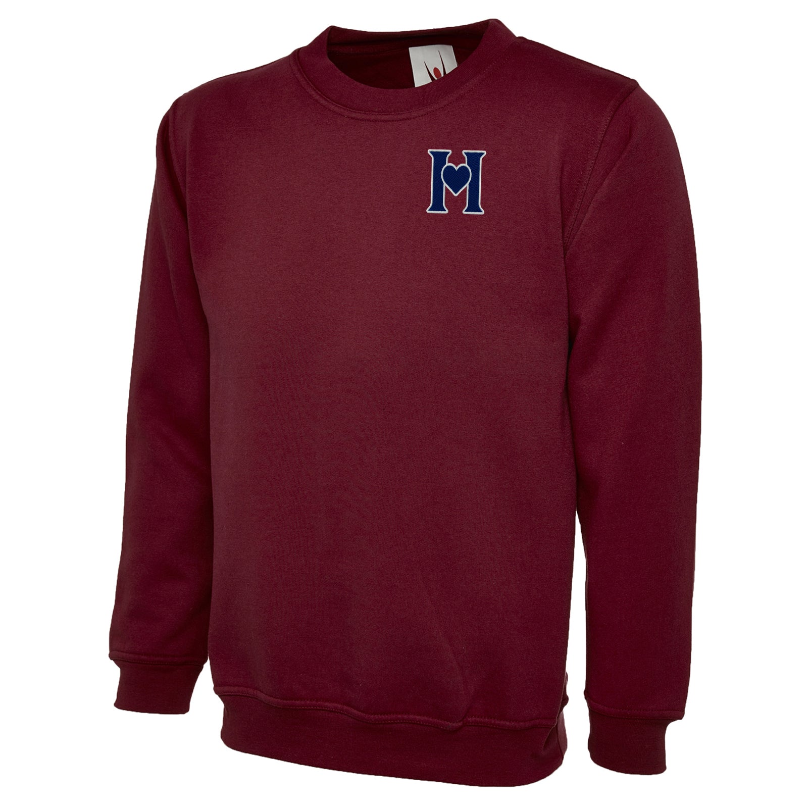 Retro Old School Hearts Football Sweatshirt