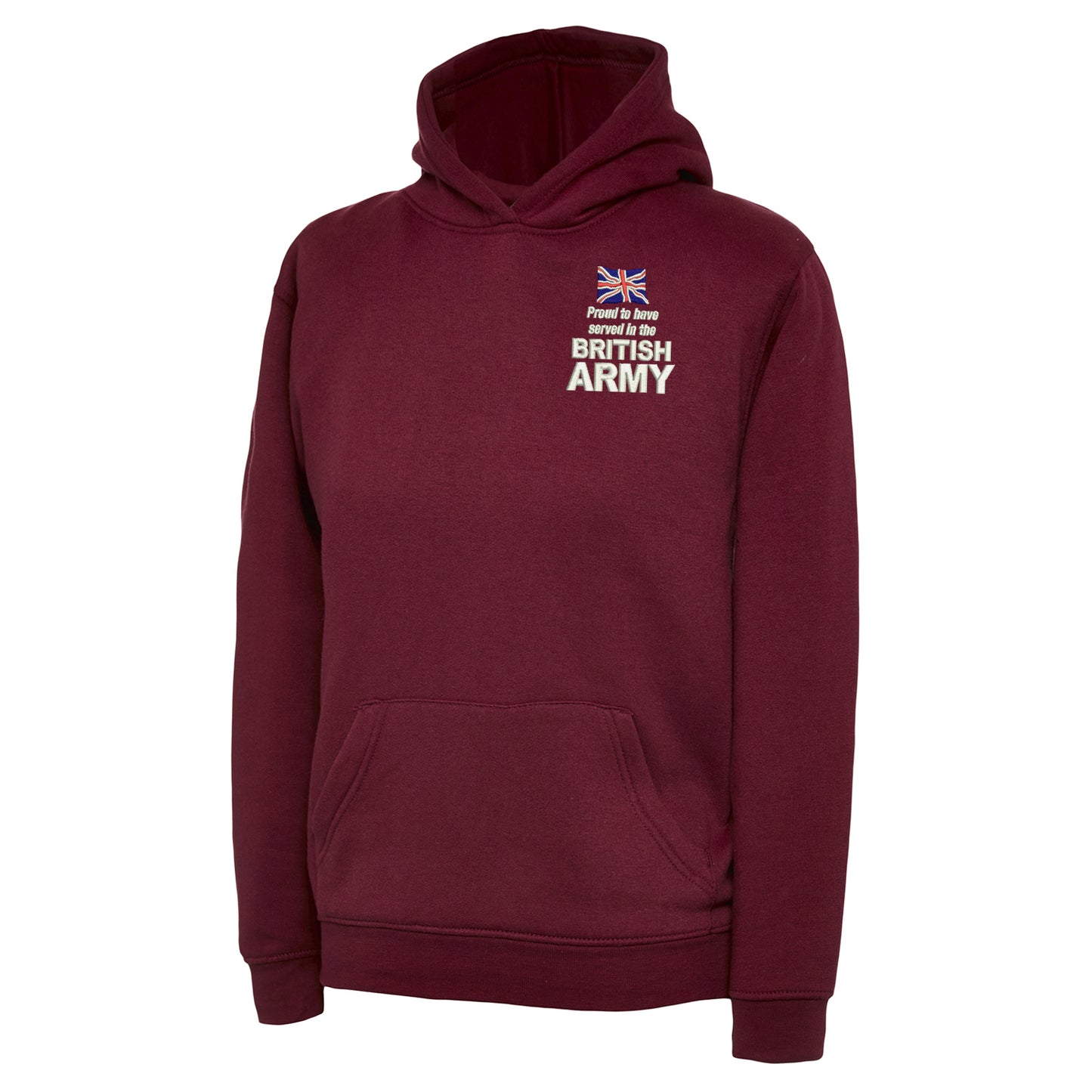 Proud to Have Served in The British Army Embroidered Children's Hoodie