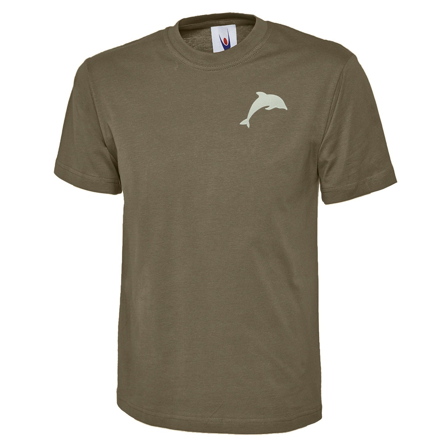 Dolphin Embroidered Classic T-Shirt