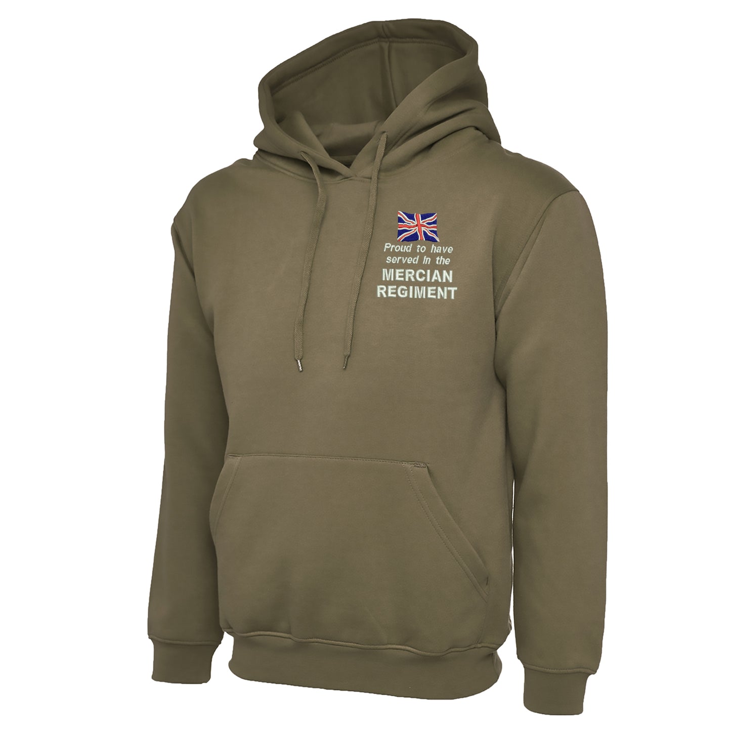 Proud to Have Served in The Mercian Regiment Embroidered Hoodie