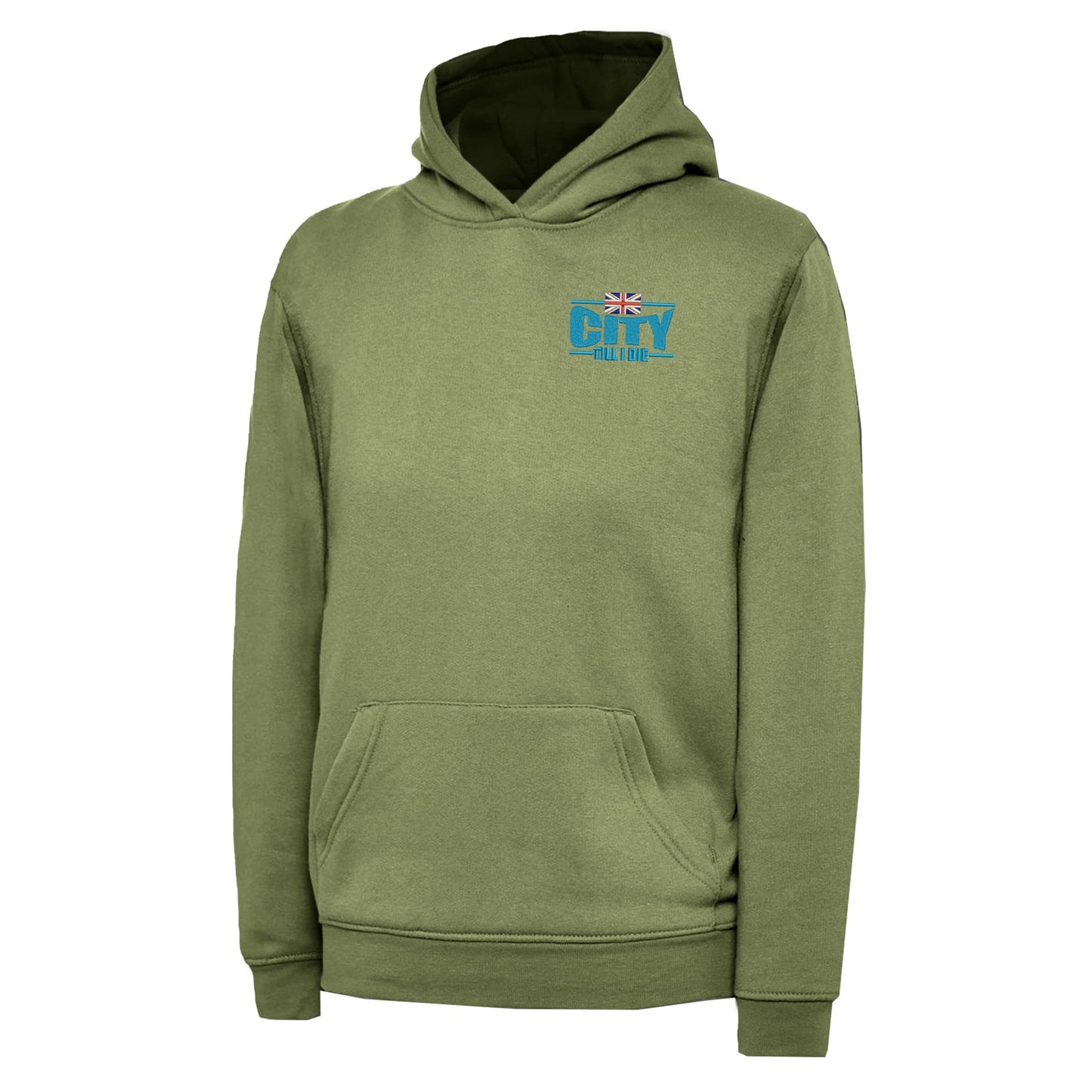 City Till I Die Union Jack Embroidered Children's Hoodie