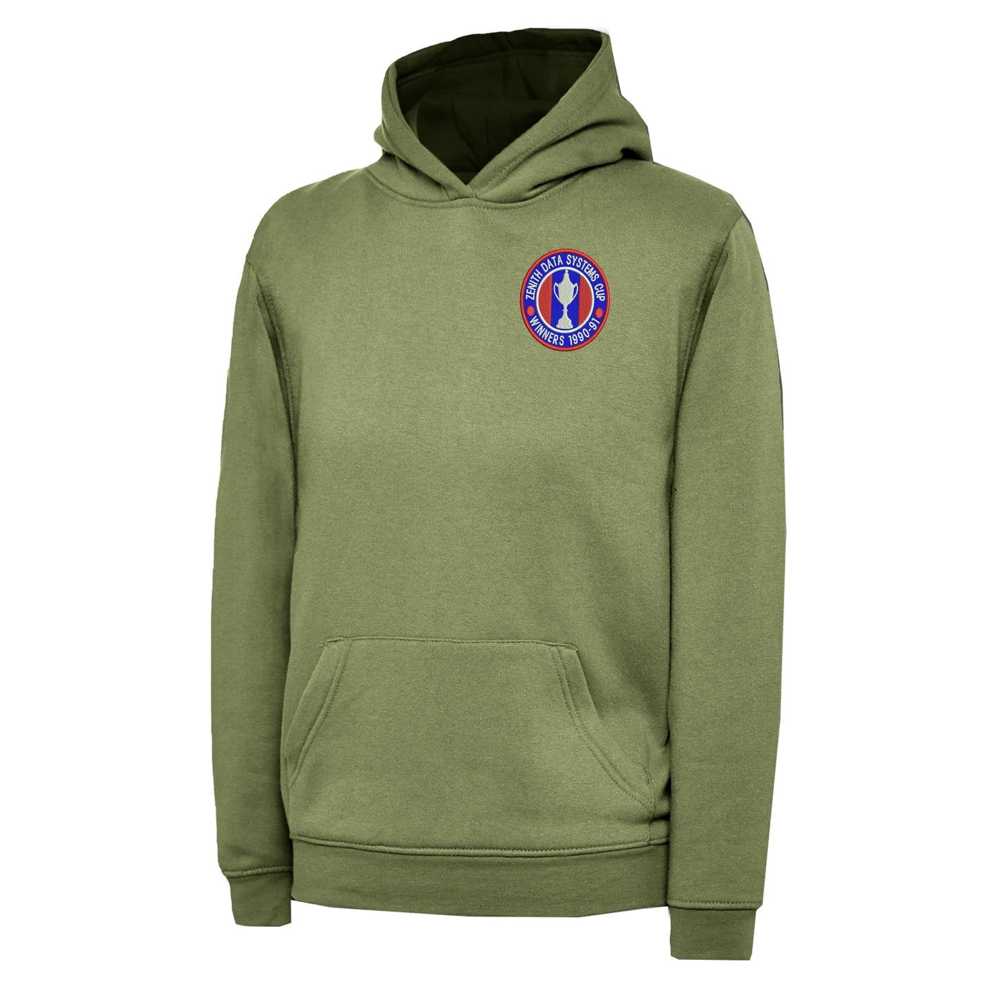 Retro Crystal Palace Zenith Data Systems Cup Winners 1991 Embroidered Children's Hoodie
