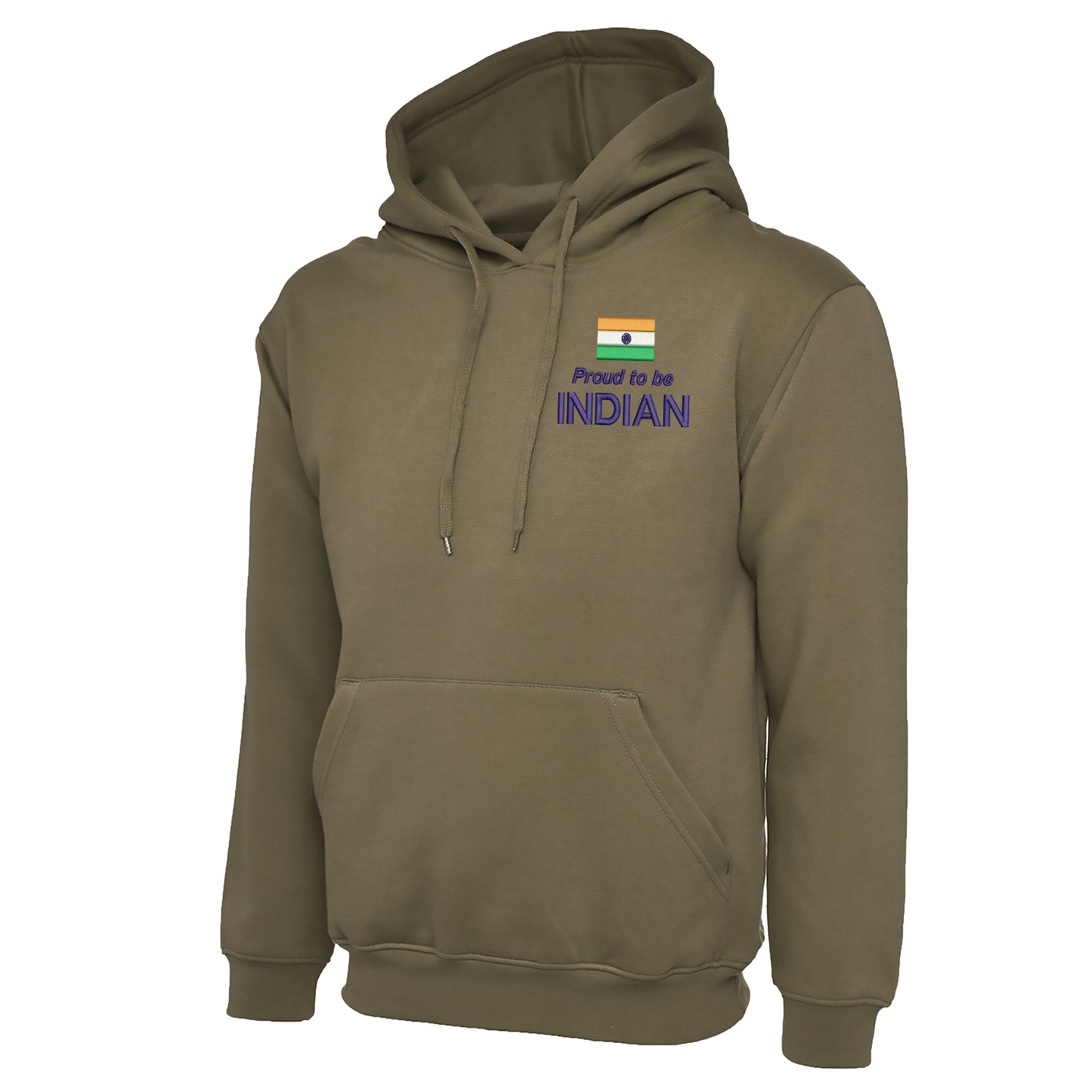 Proud to be Indian Embroidered Classic Hoodie