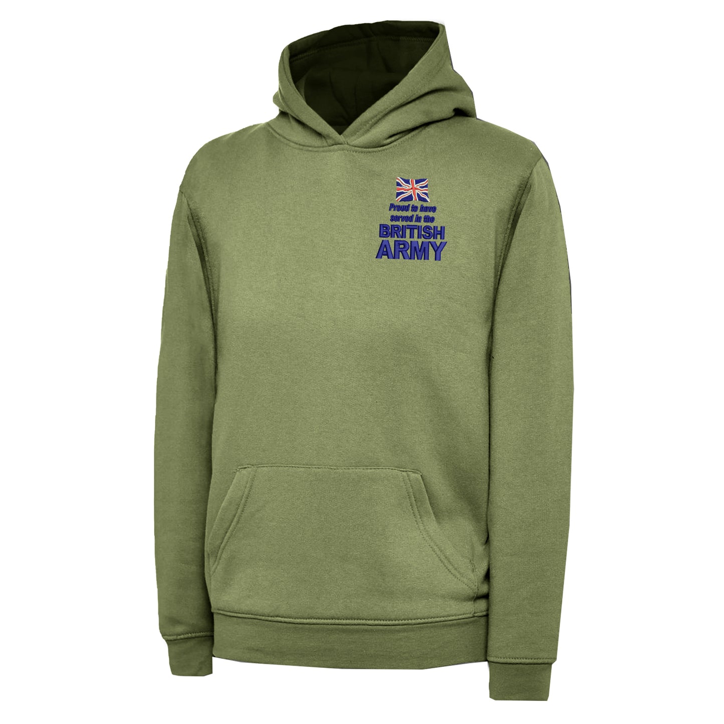 Proud to Have Served in The British Army Embroidered Children's Hoodie