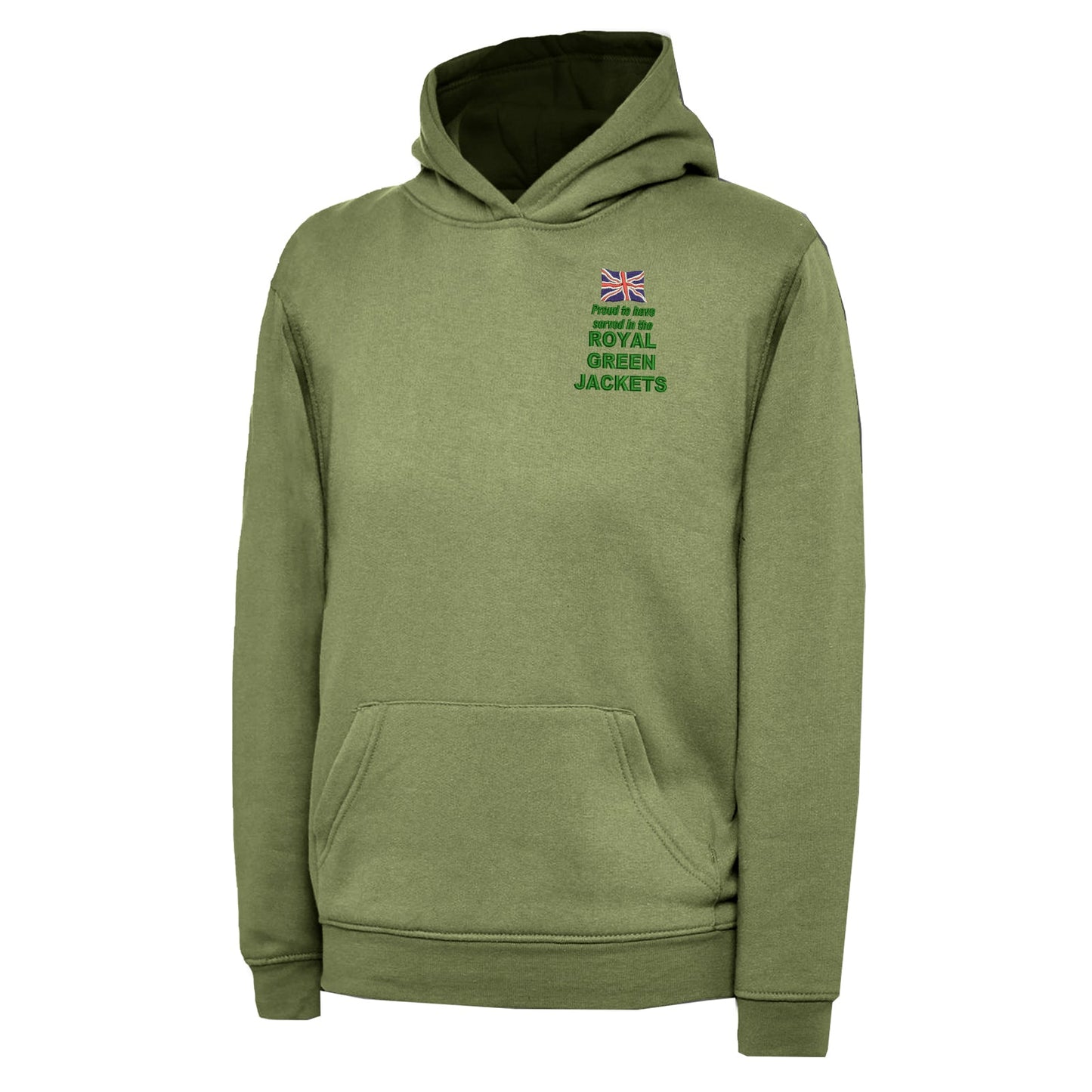 Proud to Have Served in The Royal Green Jackets Embroidered Children's Hoodie