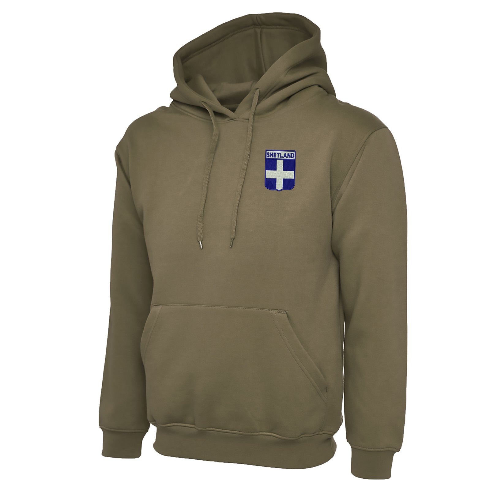 Shetland Flag of Scotland Shield Hoodie