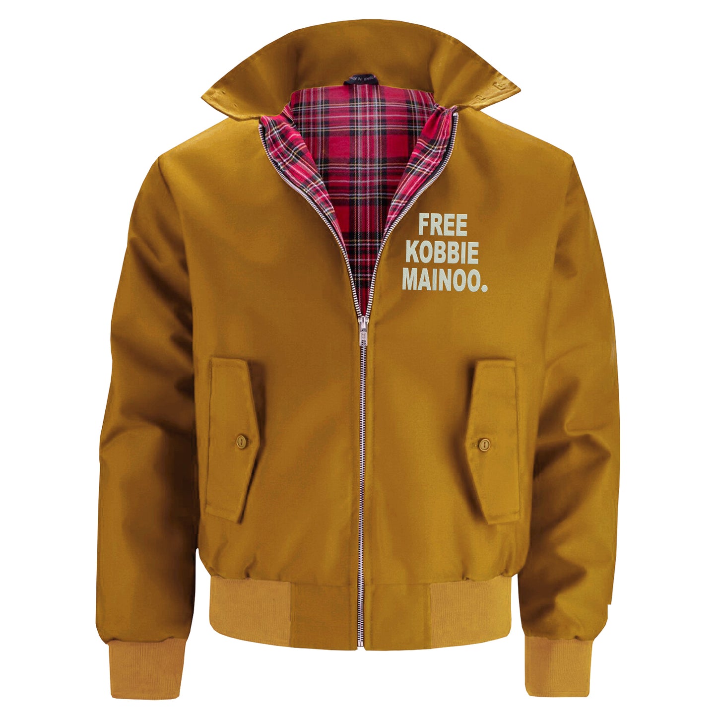 Free Kobbie Mainoo Embroidered Classic Harrington Jacket