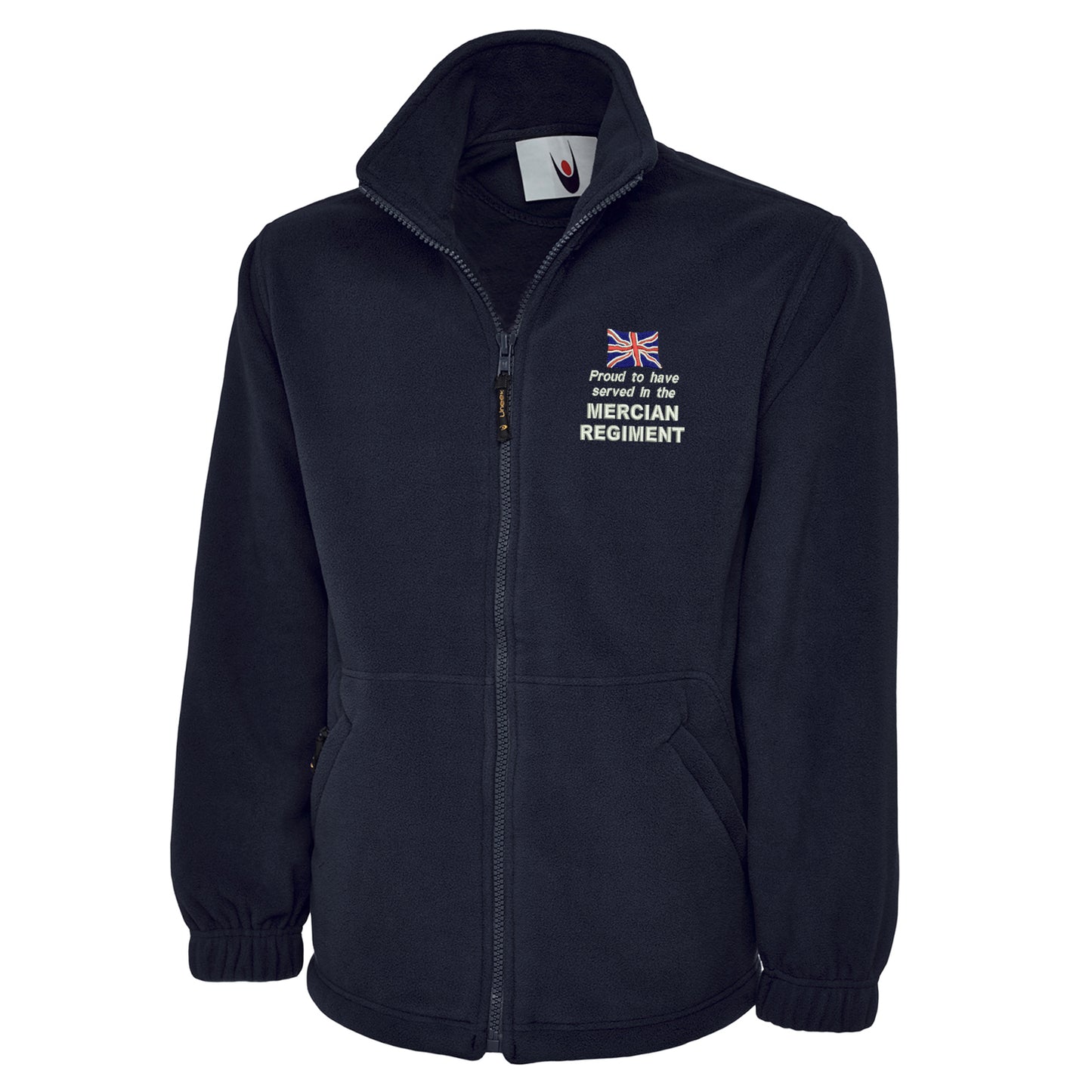 Proud to Have Served in The Mercian Regiment Embroidered Premium Fleece Jacket