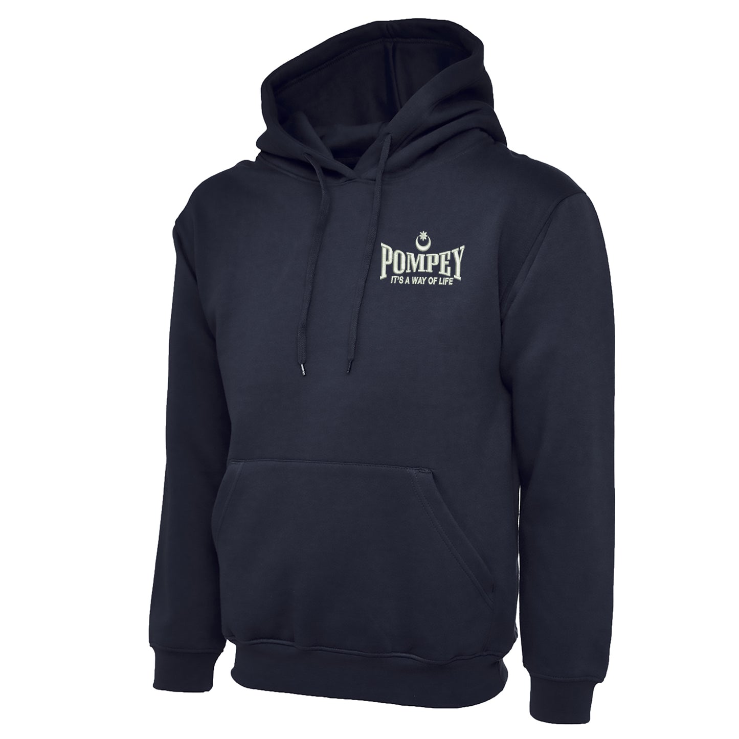 Pompey It's a Way of Life Embroidered Hoodie
