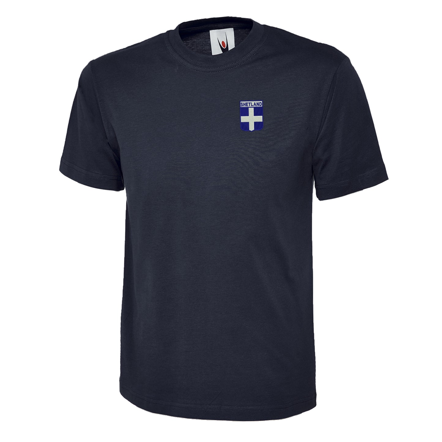 Shetland Flag of Scotland Shield Embroidered Children's T-Shirt
