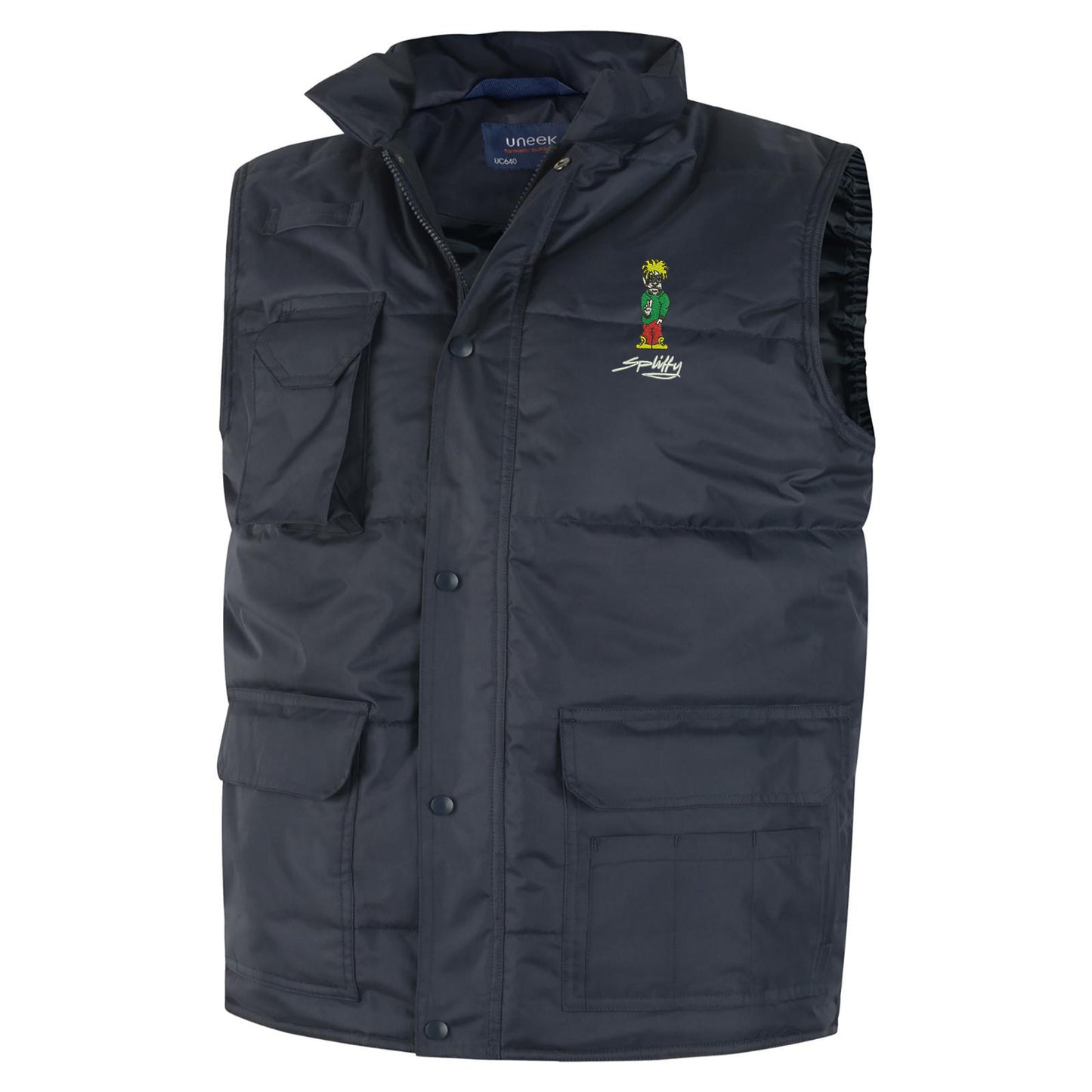 Retro Eclipse Embroidered Super Pro Body Warmer