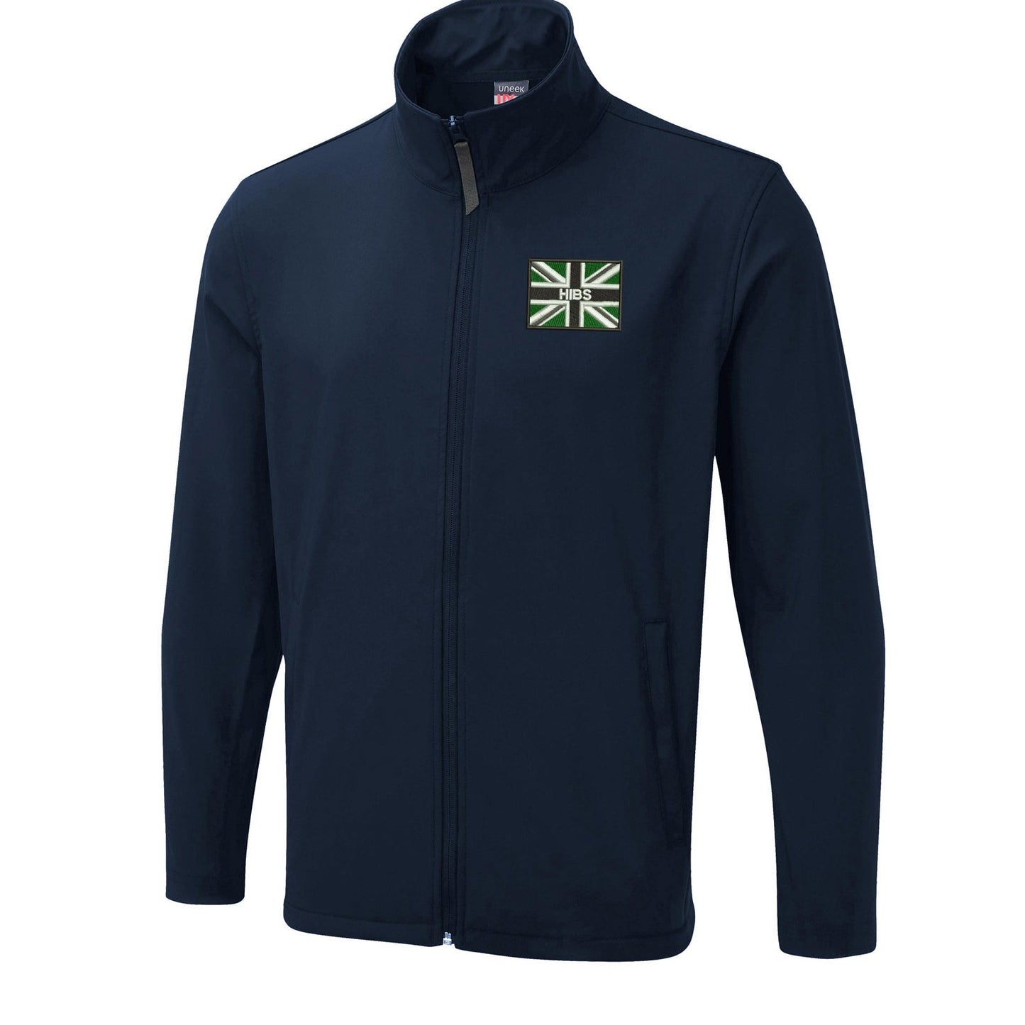 Hibs Coloured Union Jack Embroidered Lightweight Soft Shell Jacket