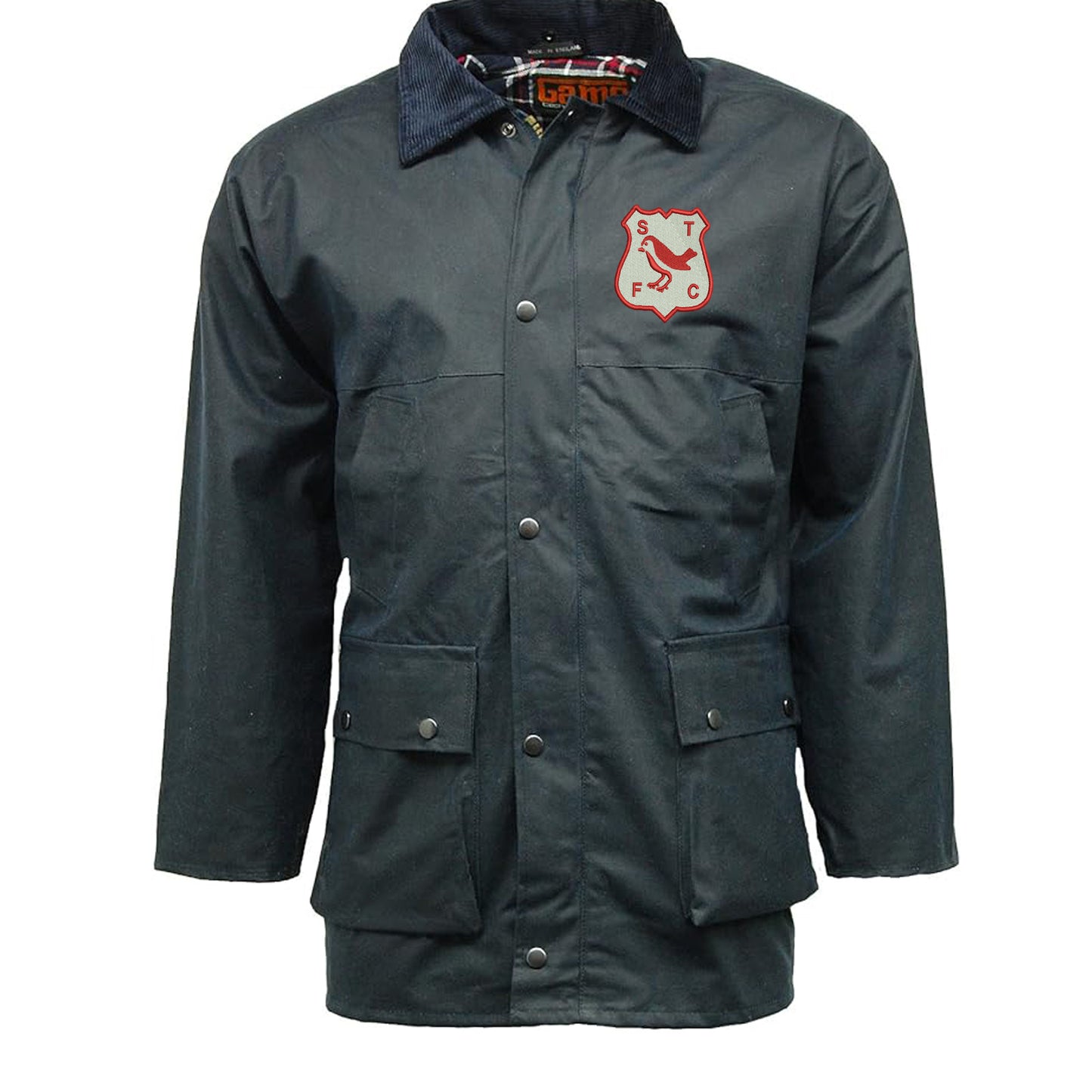 Retro Swindon 1961 Embroidered Padded Wax Jacket