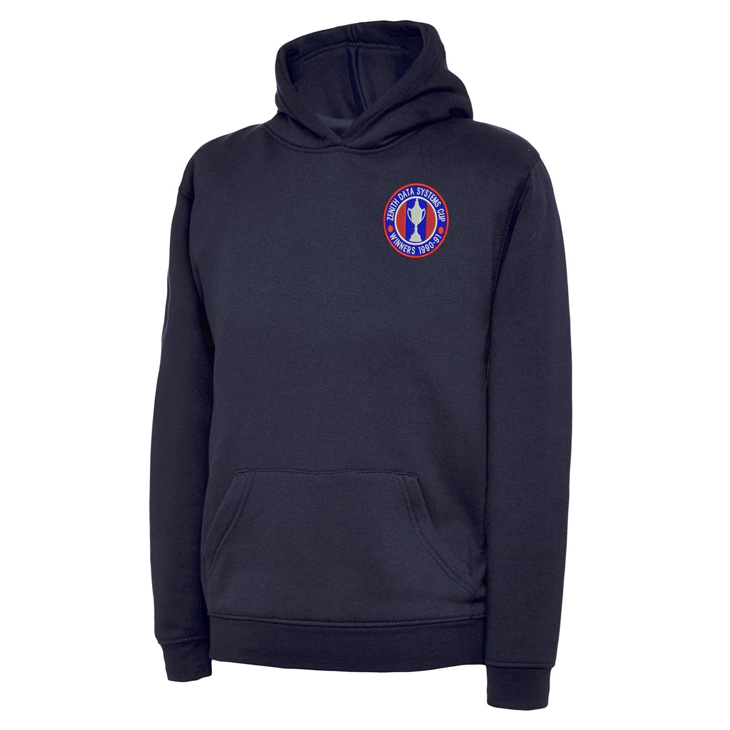 Retro Crystal Palace Zenith Data Systems Cup Winners 1991 Embroidered Children's Hoodie