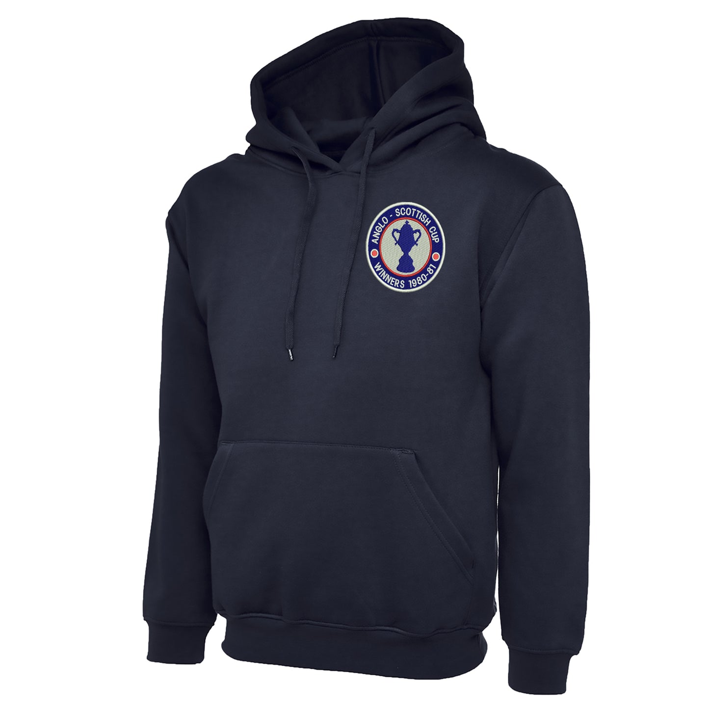 Retro Chesterfield Anglo-Scottish Cup Winners 1981 Embroidered Hoodie