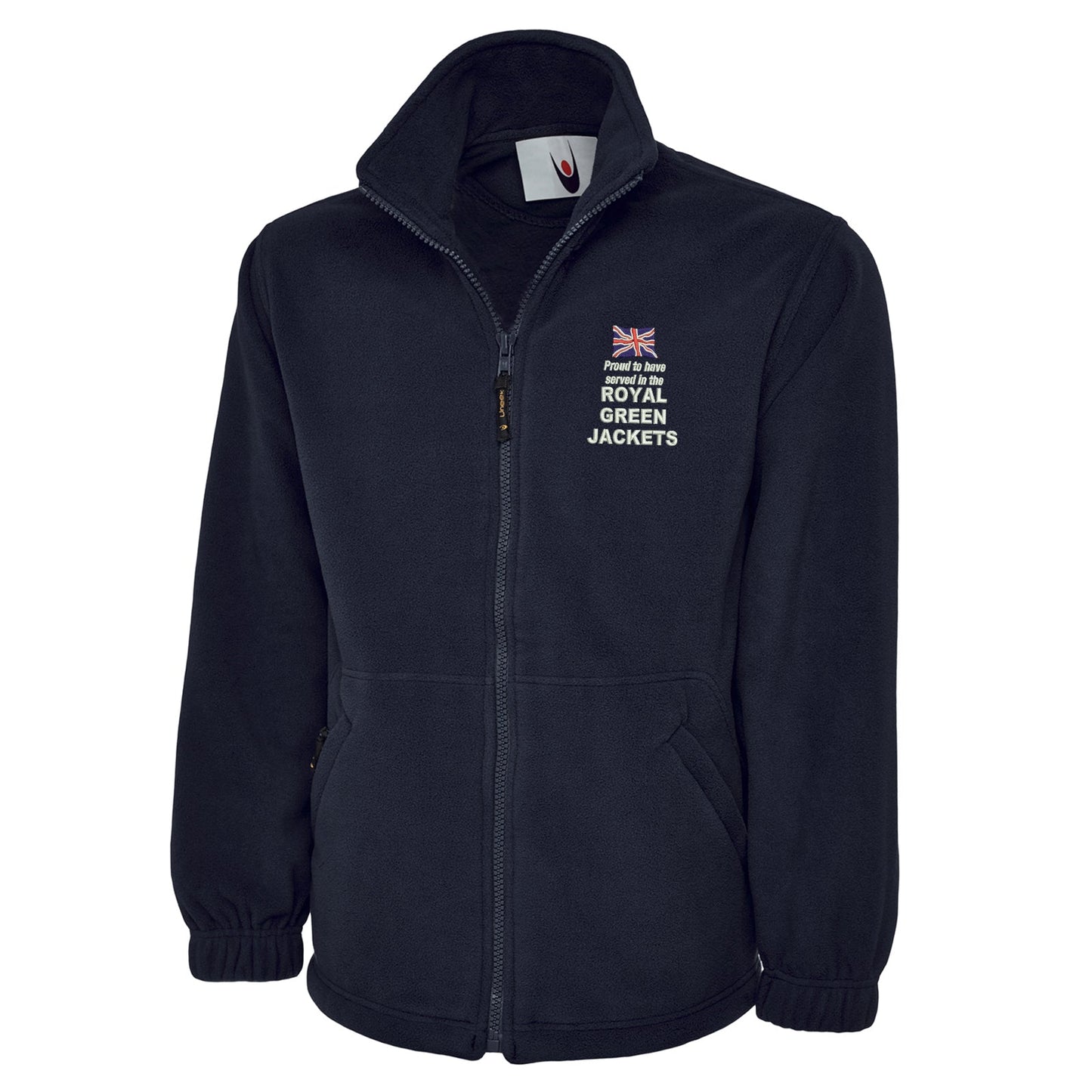 Proud to Have Served in The Royal Green Jackets Embroidered Premium Fleece