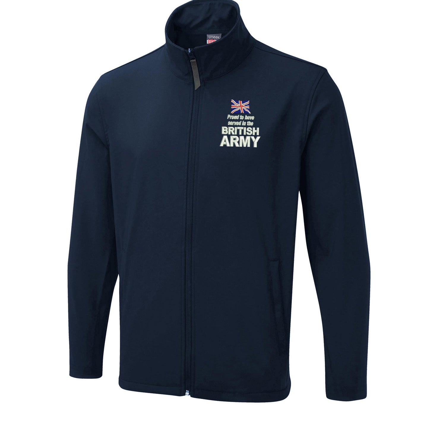 Proud to Have Served in The British Army Embroidered Lightweight Soft Shell Jacket
