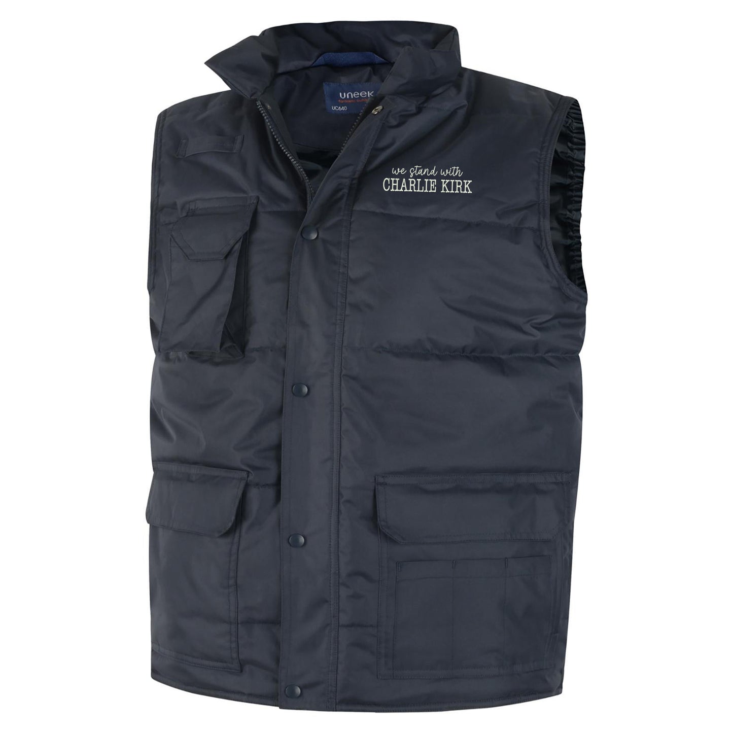 We Stand With Charlie Kirk Bodywarmer