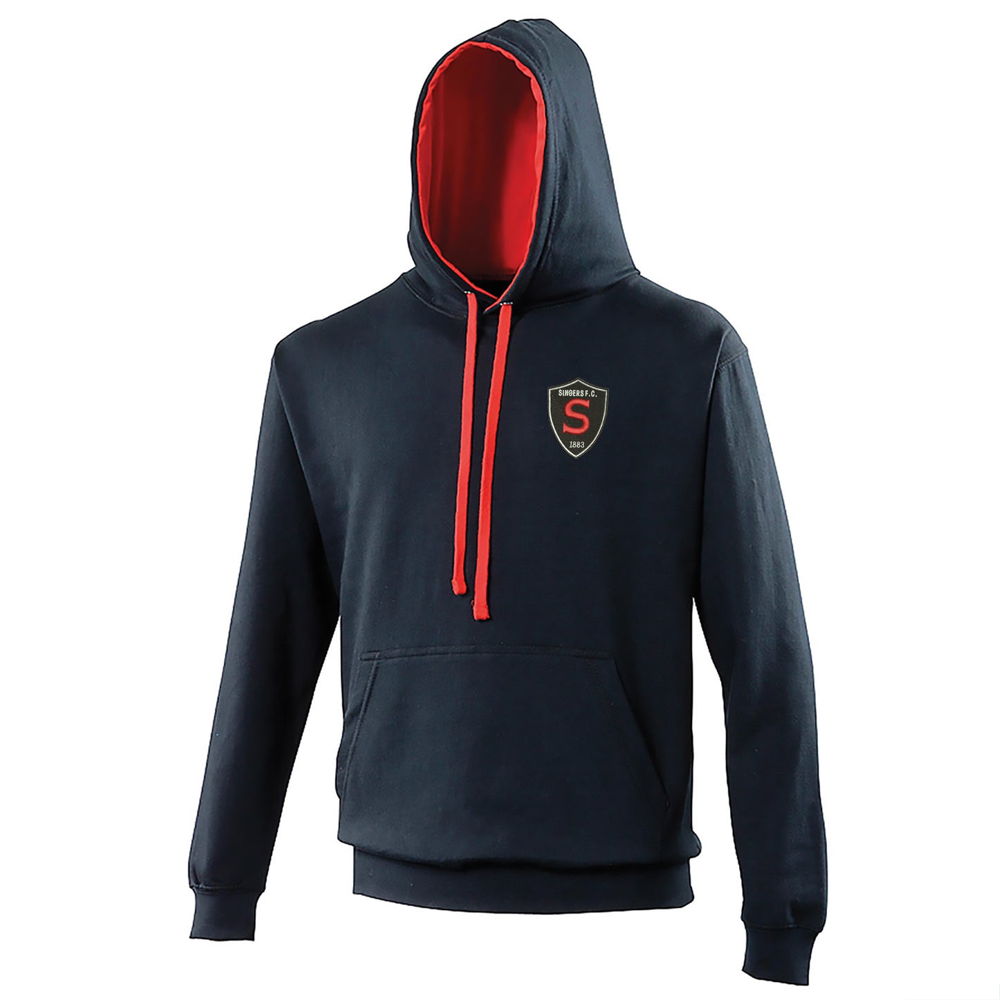 Retro Singers FC Embroidered Contrast Hoodie
